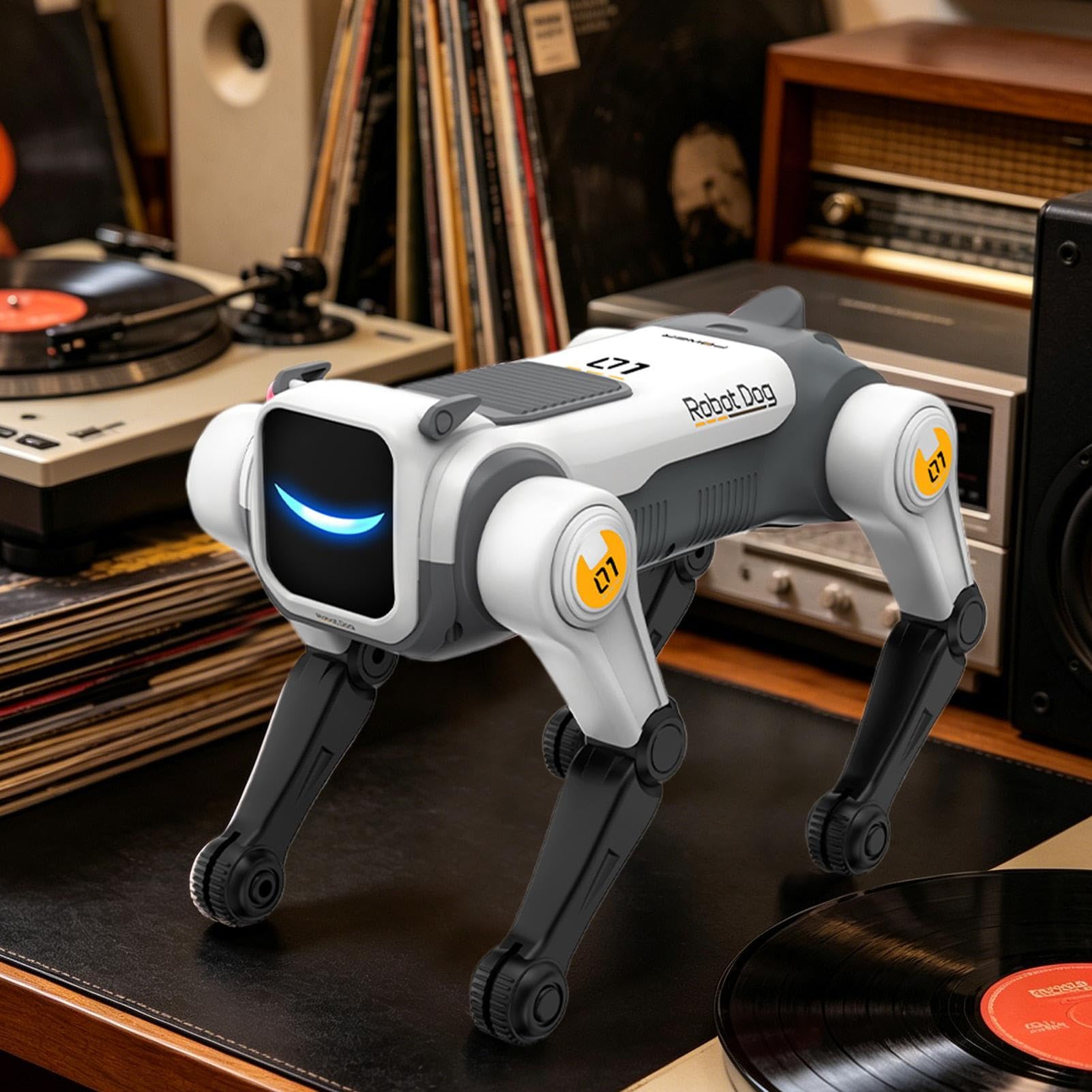 Robotischer Hund USB-Wiederaufladbare 2,4 GHz Funkfernbedienung | Interaktives Robotisches Hundewelpen-Spielzeug Für Kinder Ab 6 Jahren Lernen, Bildung, Unterhaltung, Bildung, Unterhaltung