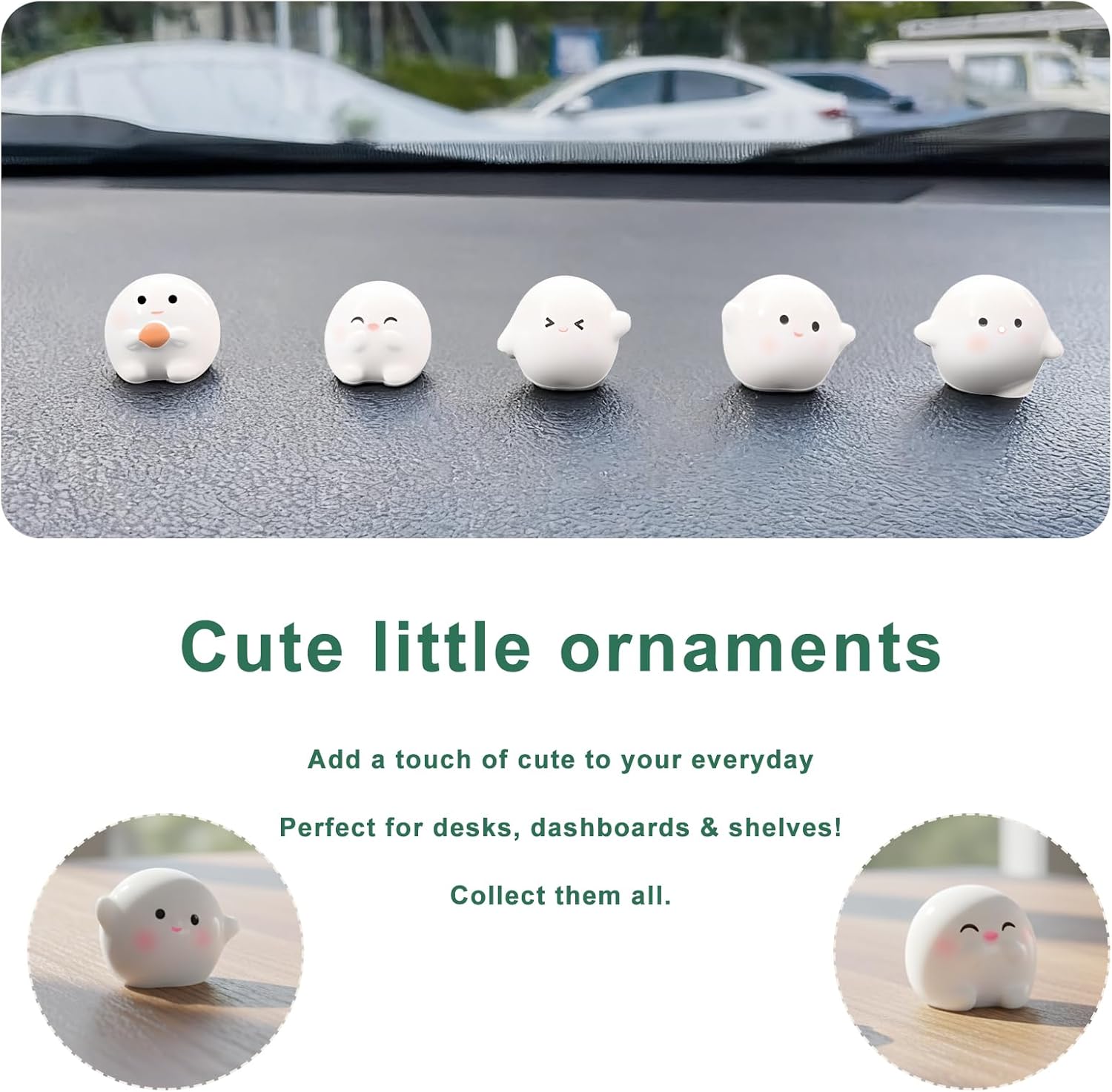 Adorably Playful Pixie,6 Pcs Automotive Interior Decoration Accessories for Car Rearview Mirror and Dashboard,Cute Anime Decor for Home Garden Office,Car Decor for Women，Funny Ornament Gifts