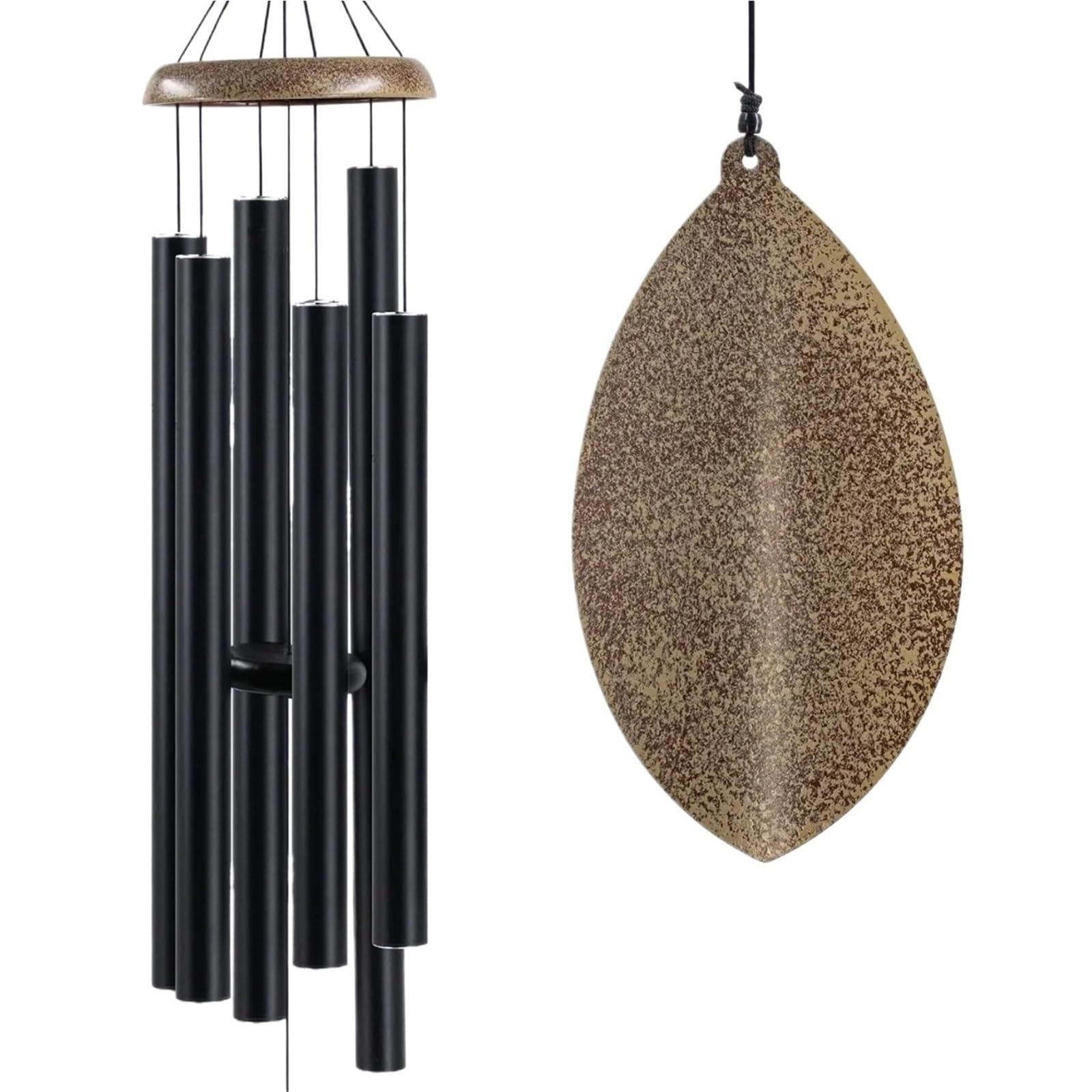 Wind Chimes For Outside Deep Tone 45 In WindChimes With 6 Heavy Tubes Large Chime Outdoor for Indoor and Outdoor