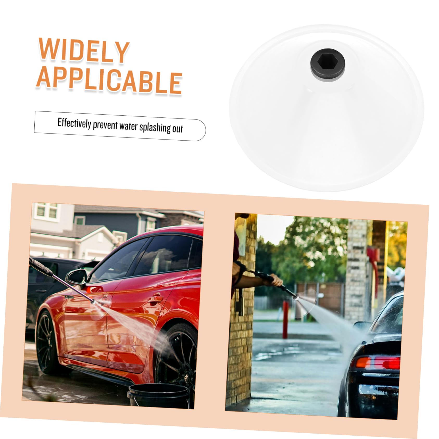 Yardwe 4 Piezas Protector contra Salpicaduras De La Máquina De Limpieza Limpiador De Lavadora a Presión Arriba Filtros De Agua Bidé A Prueba De La Intemperie Balde El Plastico Transparent