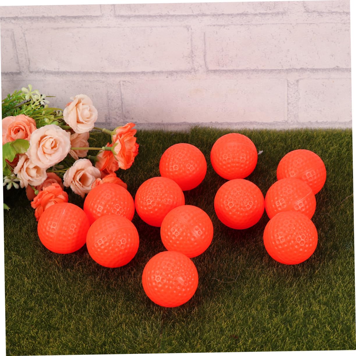 BESPORTBLE Golf Practice Equipment 12pcs Bulk Pack Indoor Training High Visibility Golfball Practice