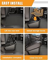 Vista 8 de KINGGERI Under Seat Storage Boxes