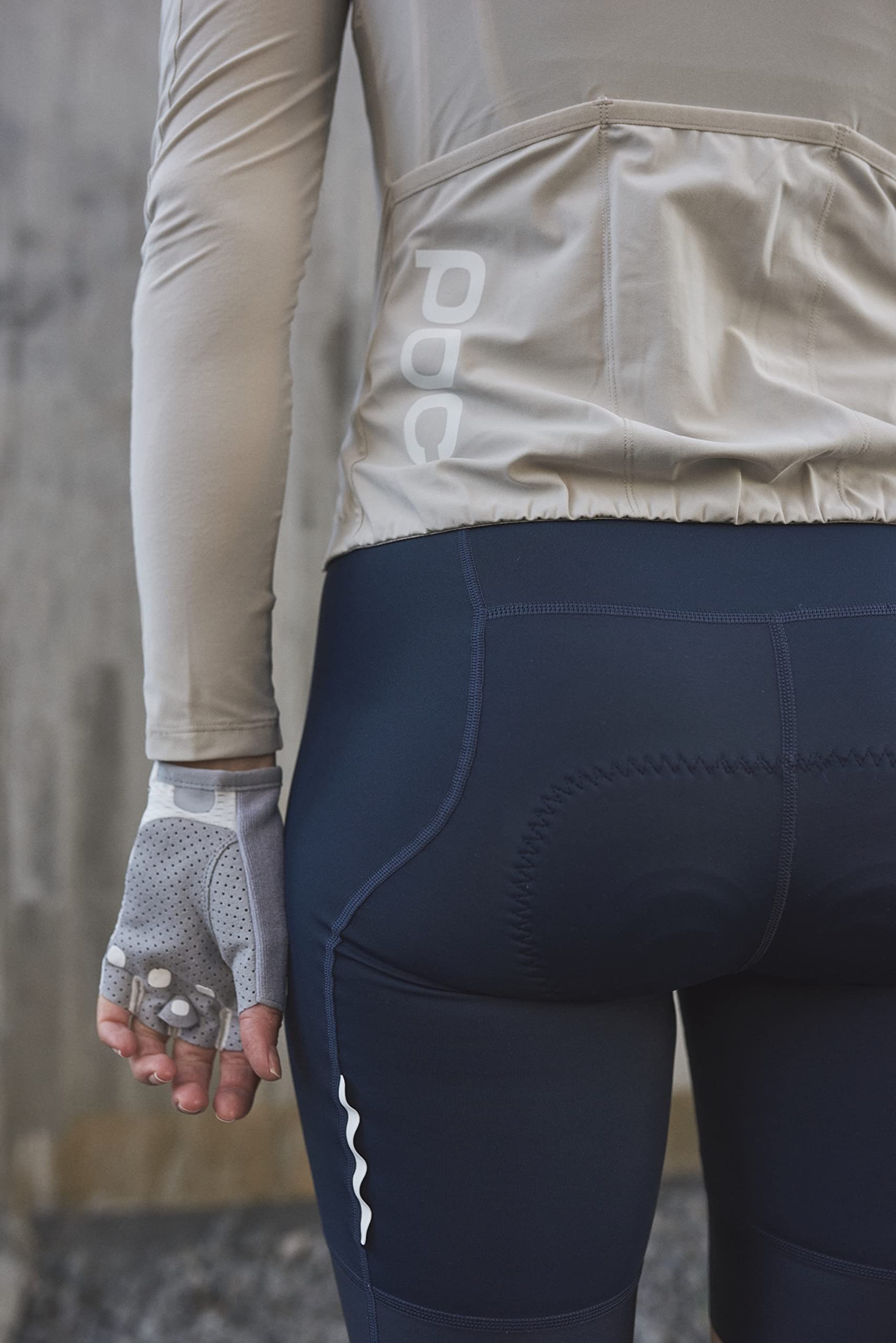 POC Essential Road Logo Shirt Dames - 8666 Zink Orange/Granite Grey