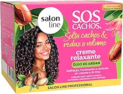 Salon Line S.O.S Cachos Creme Relaxante com Óleo de Argan, 200g