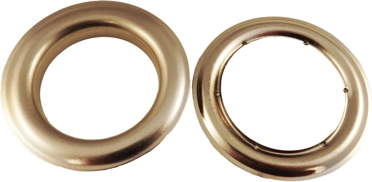 Large Nickel Metal Curtain Drapery Hardware Supplies #12-1 9/16 inch Inner Diameter Decorative Grommet/Rings w/Washer Eyelet Lot of 10/25 / 50/100 pcs (Pack of 25)