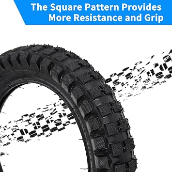 RUTU 12.5x2.75 Tire and Inner Tube Set 12-1/2x2-3/4 Tire 1 Set