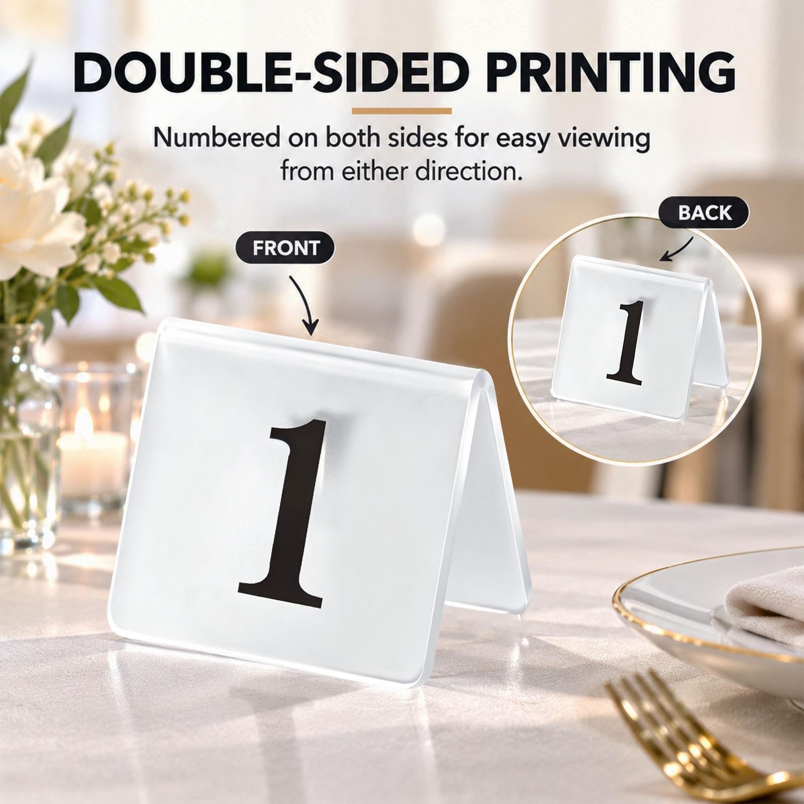 Numeri Da Tavolo In Stile Tenda Per Matrimonio, 85x65mm 100x80mm Tavolo Acrilico Numerato Segnaletica In Plastica Rossa Bifacciale(1-38,W L 85X65 MM)