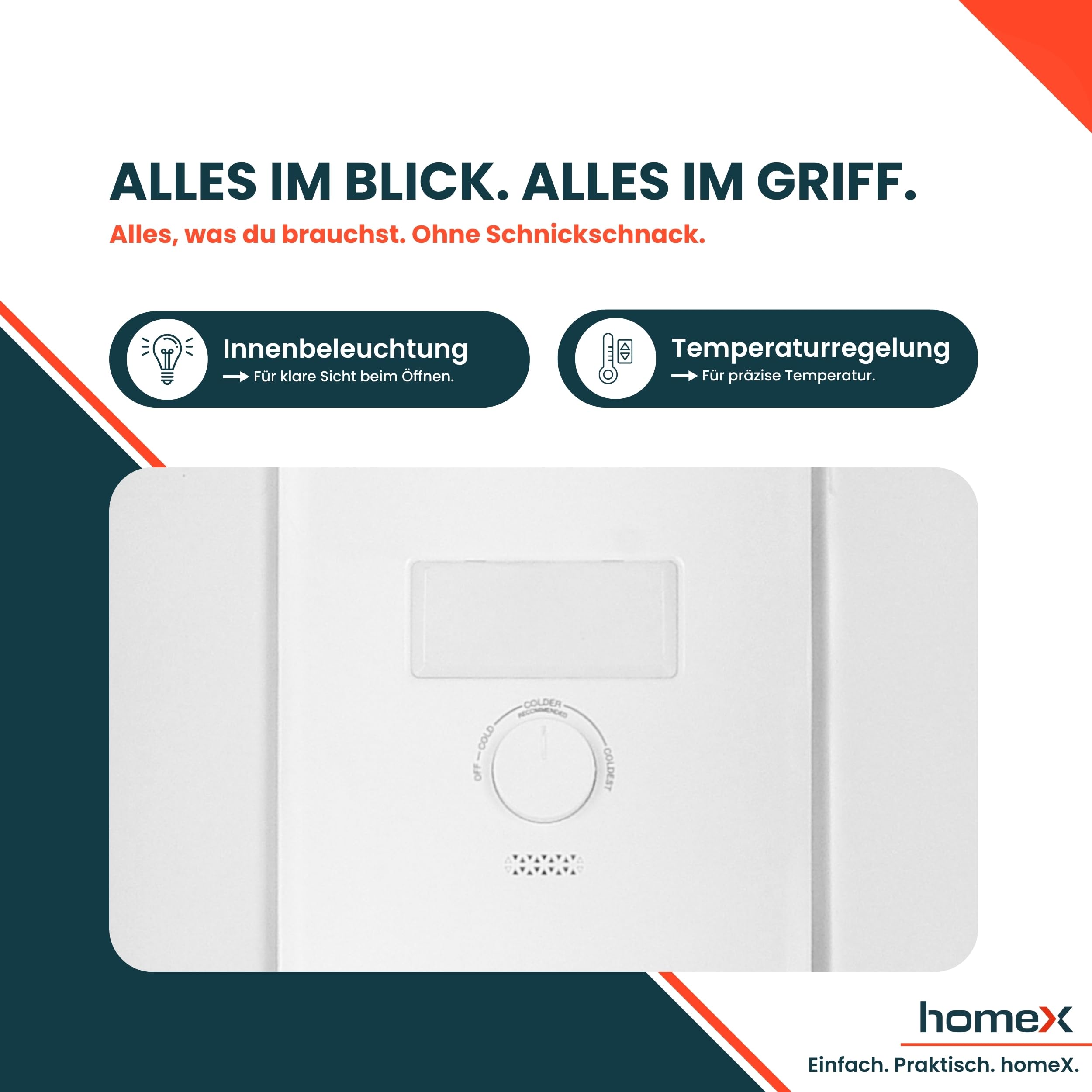 homeX Kühlschrank mit Gefrierfach No Frost, Kühl-Gefrier-Kombination freistehend, groß - 253 Liter, Super-Frost-Funktion, leise Kühlgefrierkombi, EEK C, Kühl Gefrierkombination, silber, CFSN2531C-S