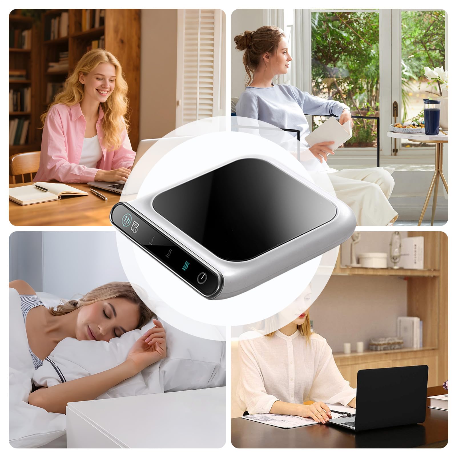 Chauffe-tasses à café - Chauffe-tasses de thé et de café intelligent avec chauffage de 5,2 x 4,65 x 0,79 pouces, chauffage de tasses à thé avec arrêt automatique de 5 V-2 A 10 W | pour cuisine, dormi
