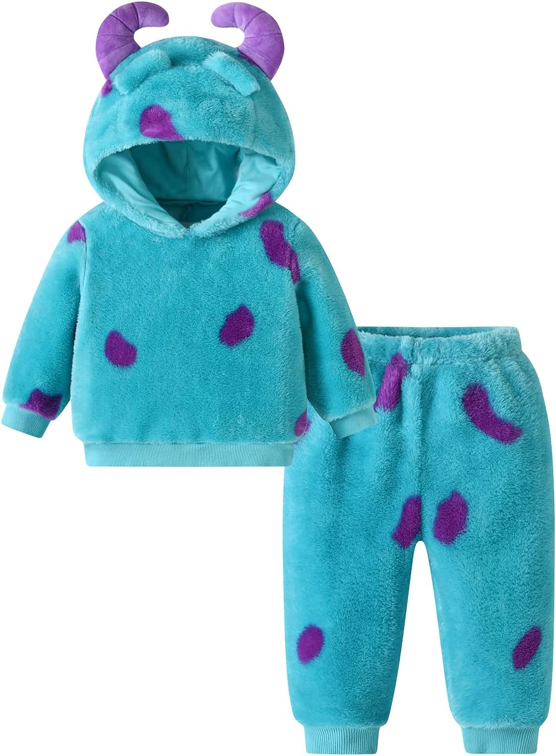 Thorn Tree Toddler Baby Boy Halloween Costumes Hooded Animal Costume Outfits 2Pcs Velvet Pants Set