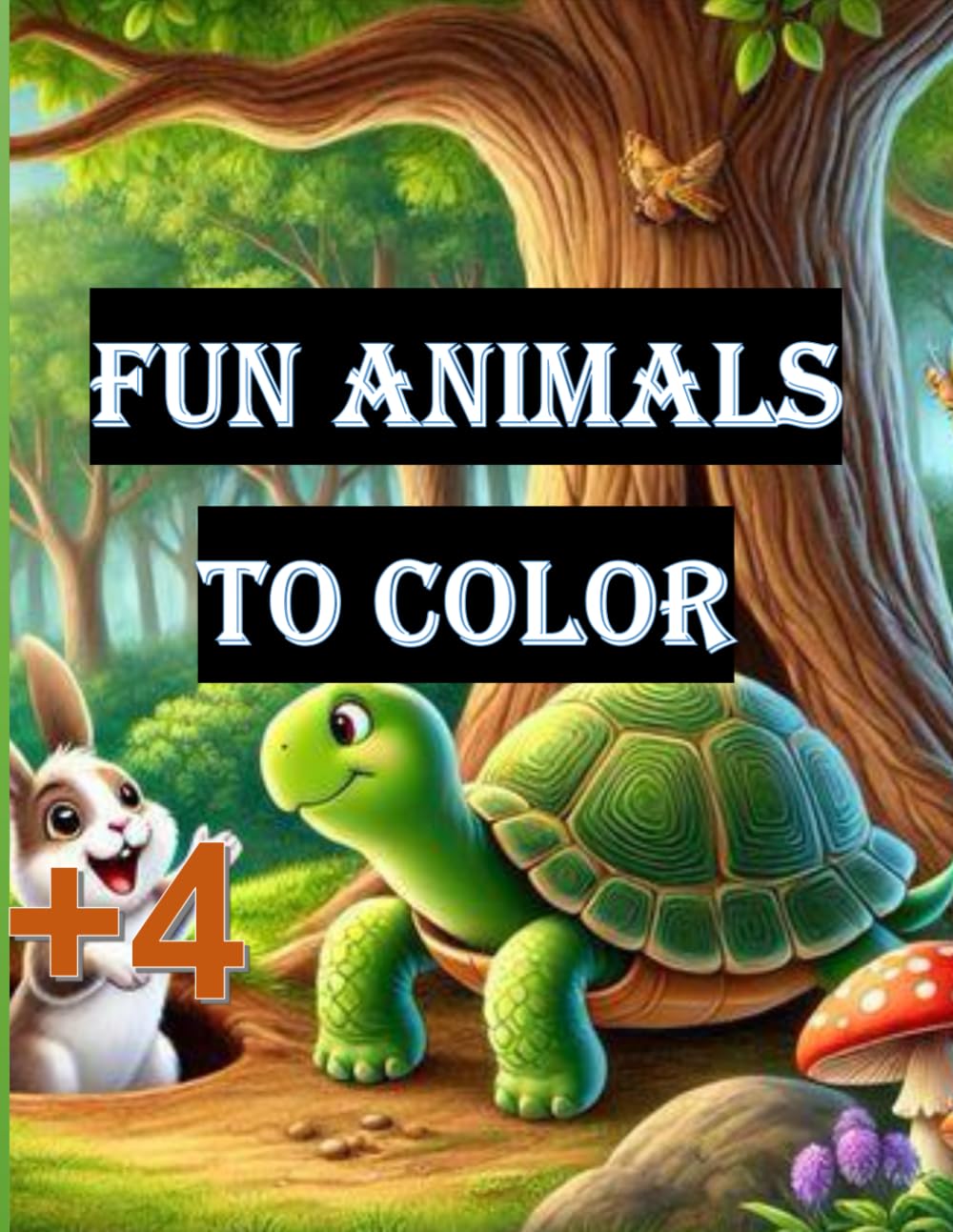 Cozy Critters: Adorable Animal Coloring Book for Stress Relief