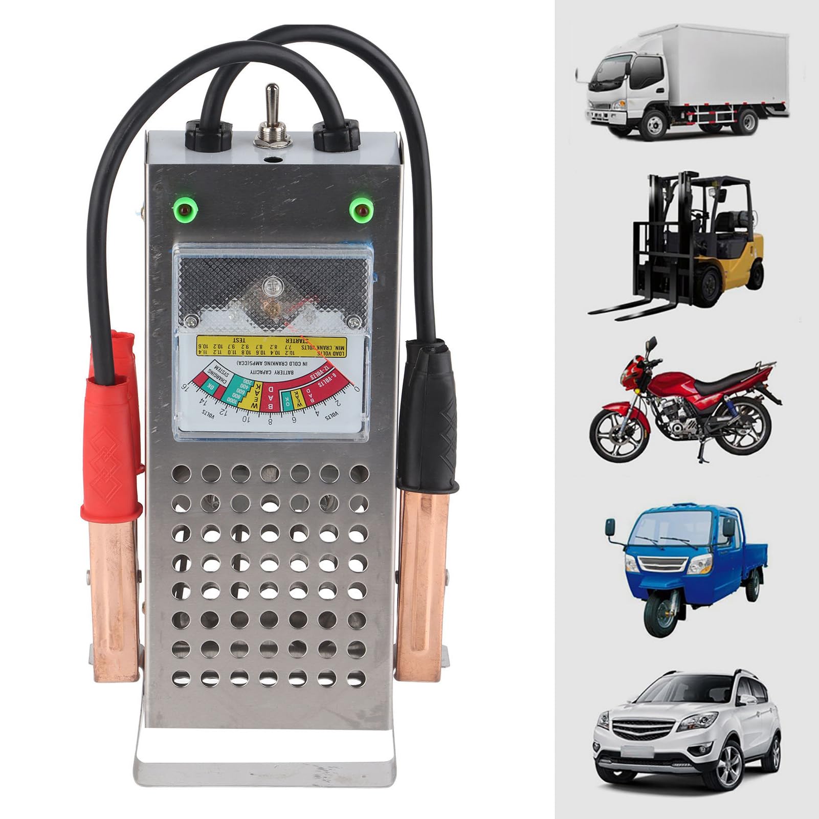 Bediffer Analizzatore di Carico Automobilistico per Tester per Batterie per Auto da 12 V, Dimensioni Portatili, Comodo da Usare