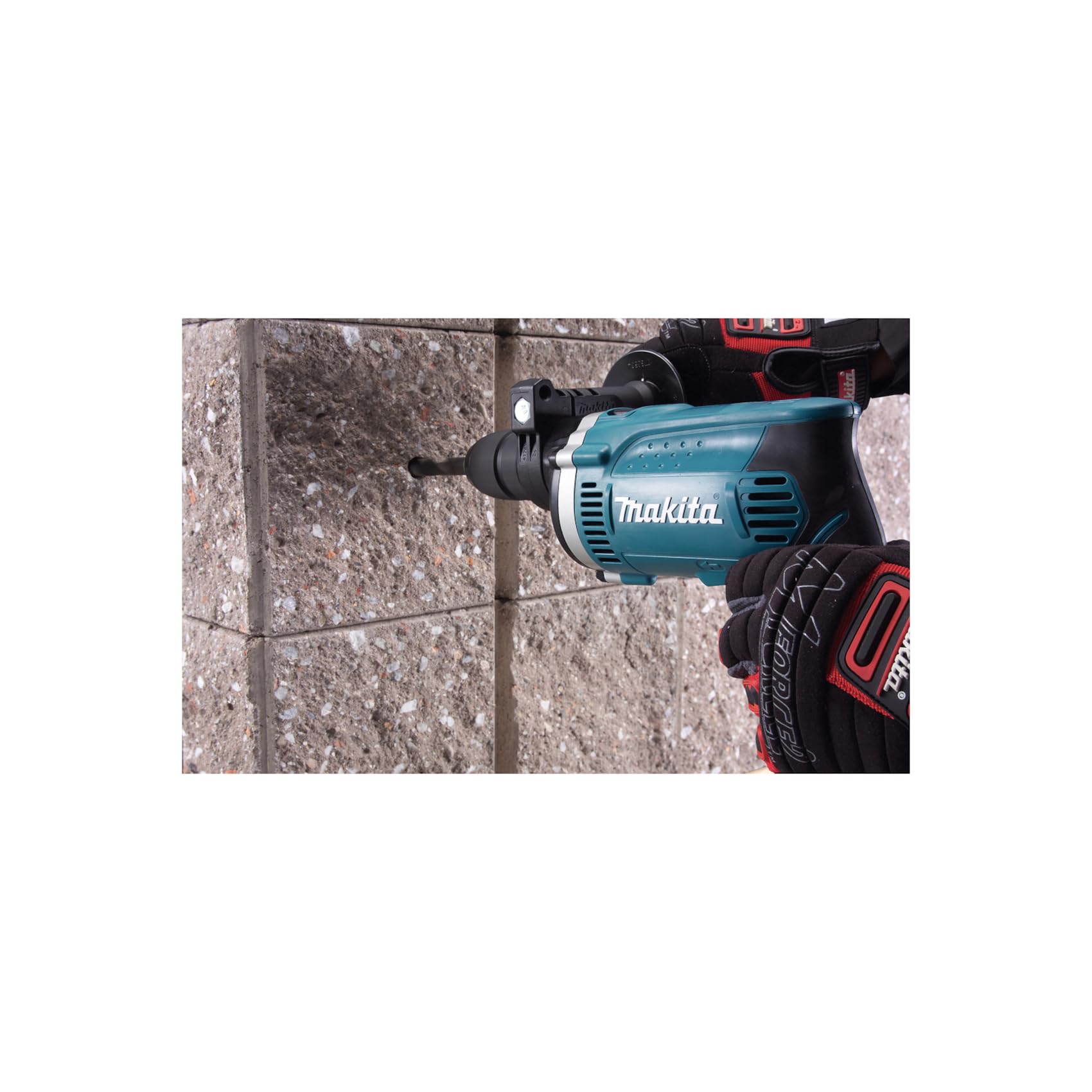 Makita HP1631K - Taladro Percutor 710W 1.9 Kg 3200 Rpm Portabrocas Auto