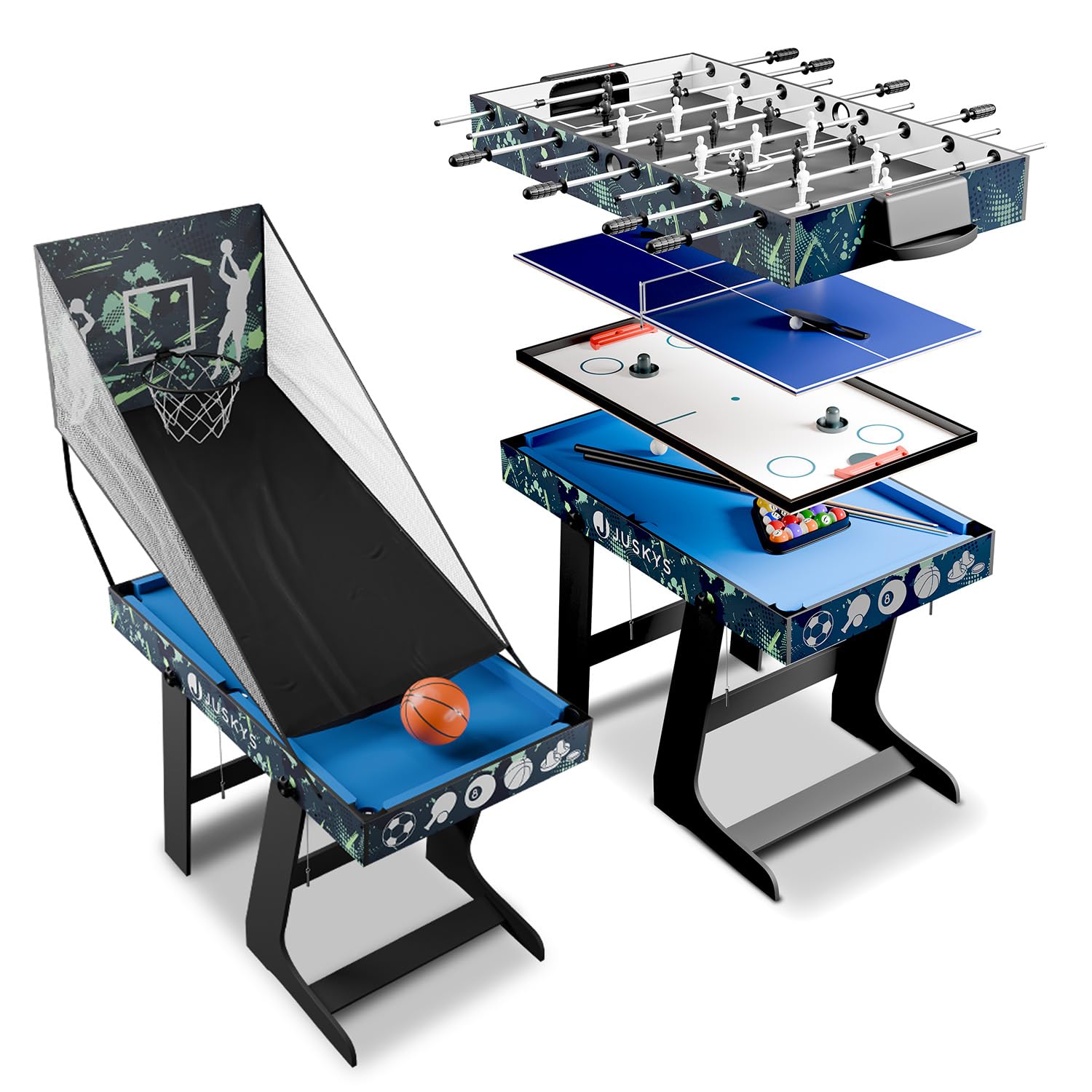 Juskys 5in1 Spieltisch Ballzauber