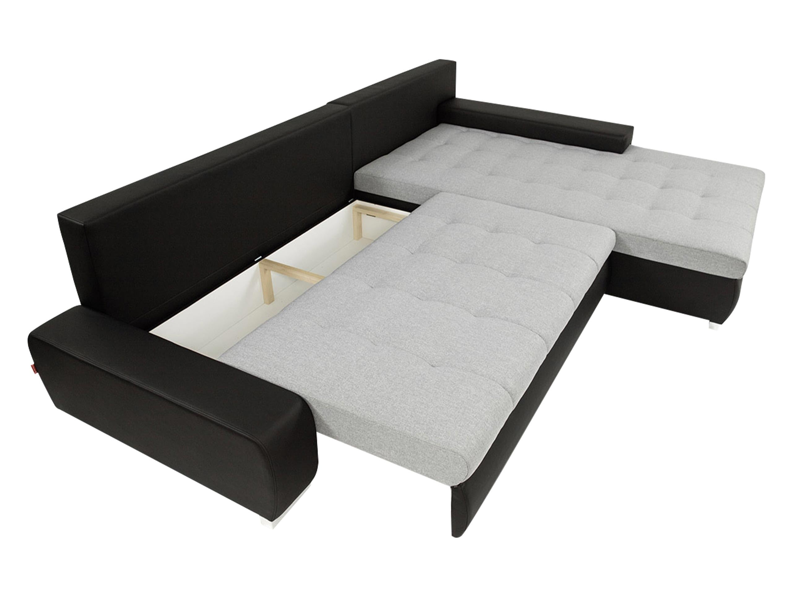 Mirjan24 Eckcouch Ecksofa Orkan Premium, Elegante Sofa mit Schlaffunktion und Bettfunktion, Bettkasten Couch L-Sofa, Ottomane Universal, Große Farbauswahl (Boucle Baloo 2073)