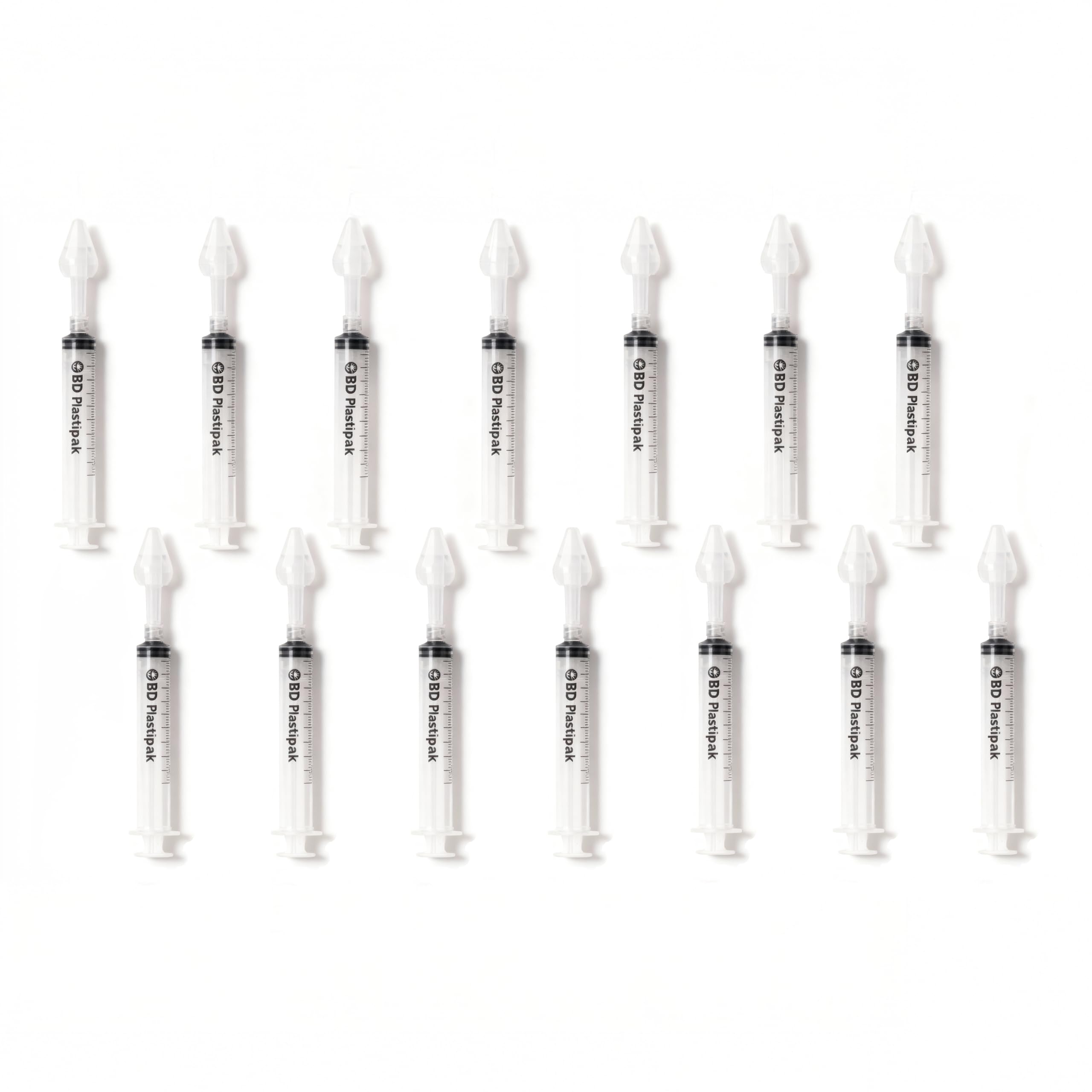 Mastertec Nasal Olives with Syringes for Washing Gentle Nasal Hygiene for Babies Children and Adults. Made in Italy (14 Olives + 14 Syringes)