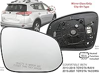 Vista 11 de APA Replacement for Rear View Mirror Glass Power Non-Heated 2013-2018 RAV 4 RAV4 2016-2021 TACOMA 2013-2017 4RUNNER Driver Left Side 879610R080