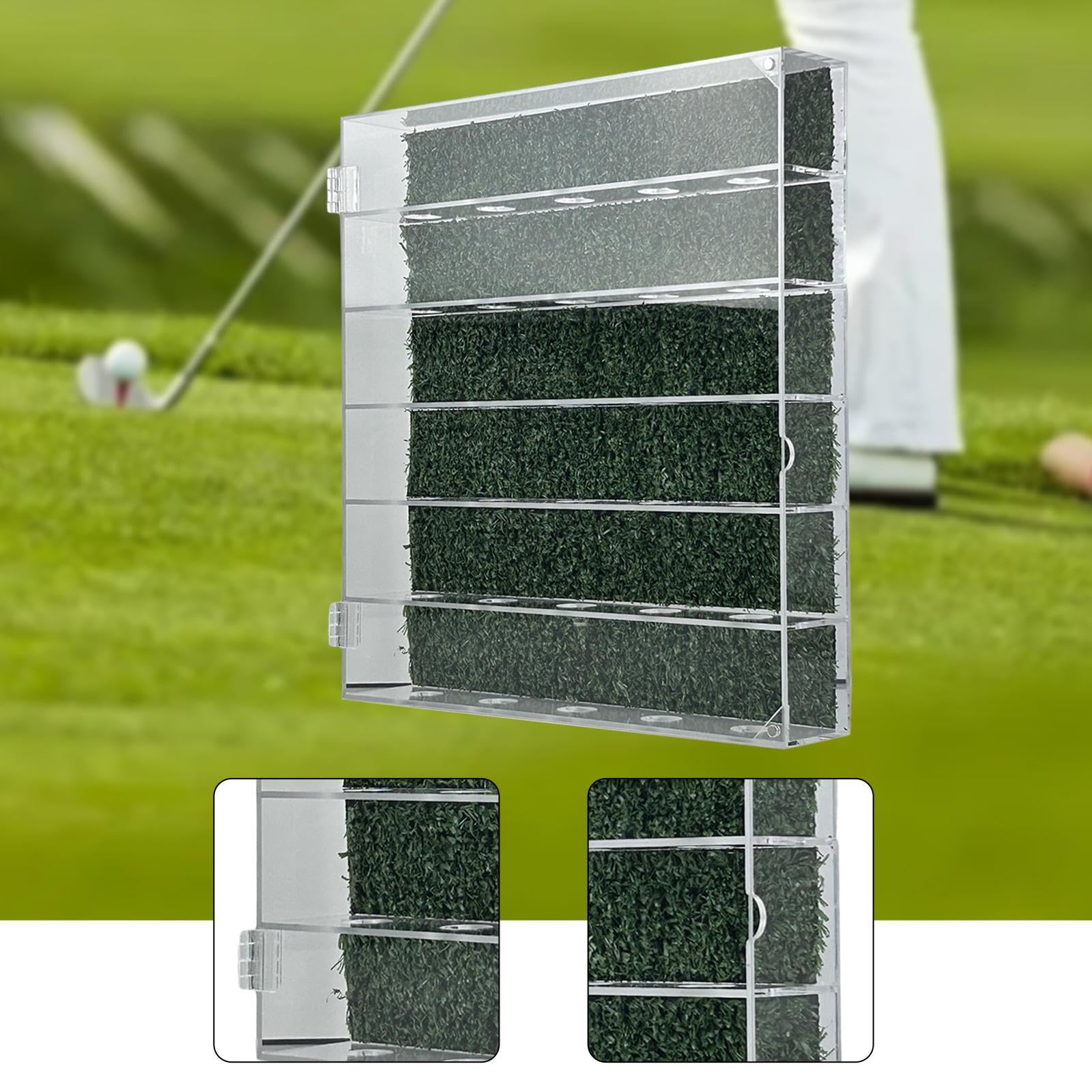 Vetrina per Palline da Golf Regalo per Golfisti Porta Palline da Golf Supporto per da per Soggiorno