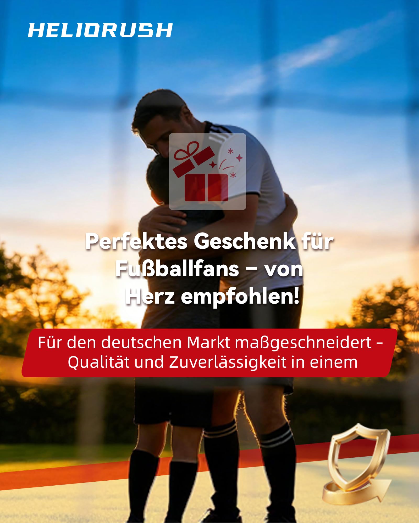 Fußballtor für Garten Kinder - 32mm Stahlrahmen & EPE-Polsterung, Wetterfestes Tor Set mit 33-lagigem PE-Netz & U-Erdanker (180/240/300cm)