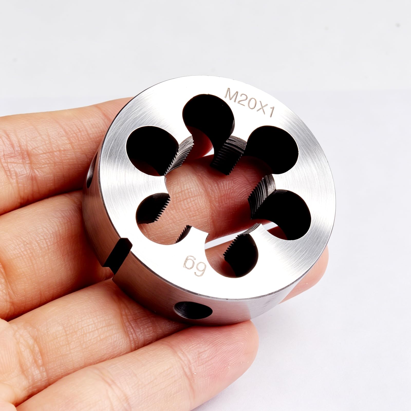 1pc M20 x 1.0 Metric Right Hand Thread Die, Alloy Steel Round Machine Threading Die for Metal Thread Cutting, 1.5mm Pitch (M20 x 1.0) — Amazon image 4