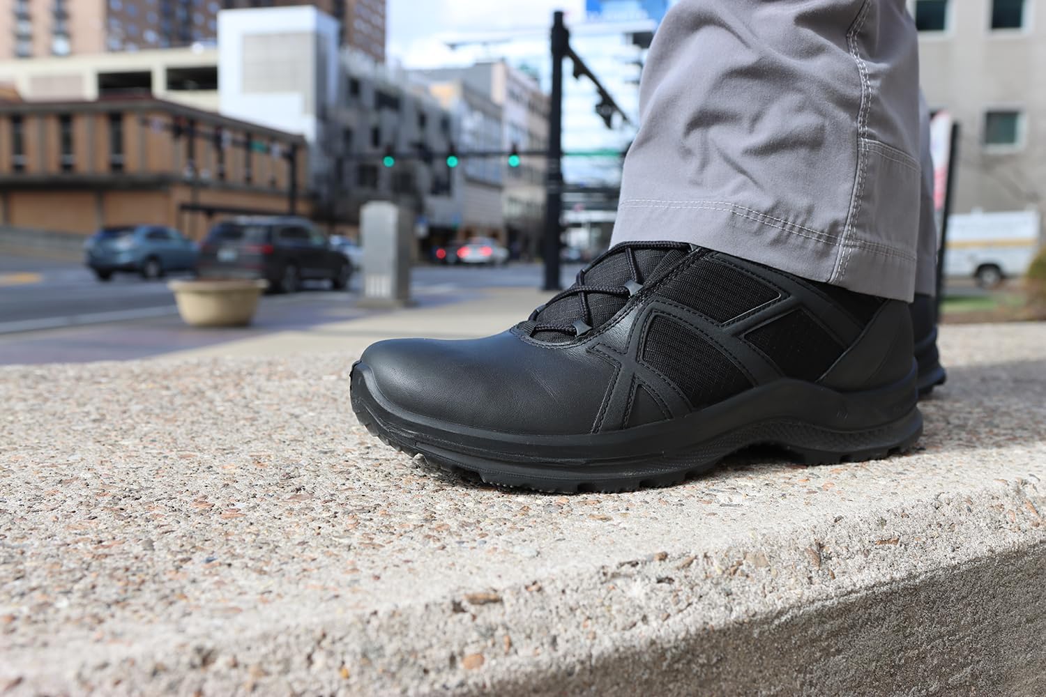 HAIX Black Eagle Athletic 2.1 T Mid Side Zip - Lightweight Anti-Slip Comfortable 6" Boots