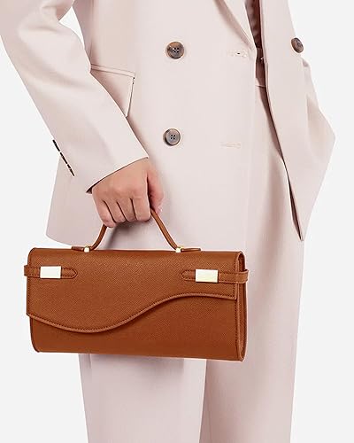 Miniatura 2 de NEWBELLA Elegante bolso de noche para mujer, bolso de hombro con asa superior con correa desmontable, bolso cruzado de moda