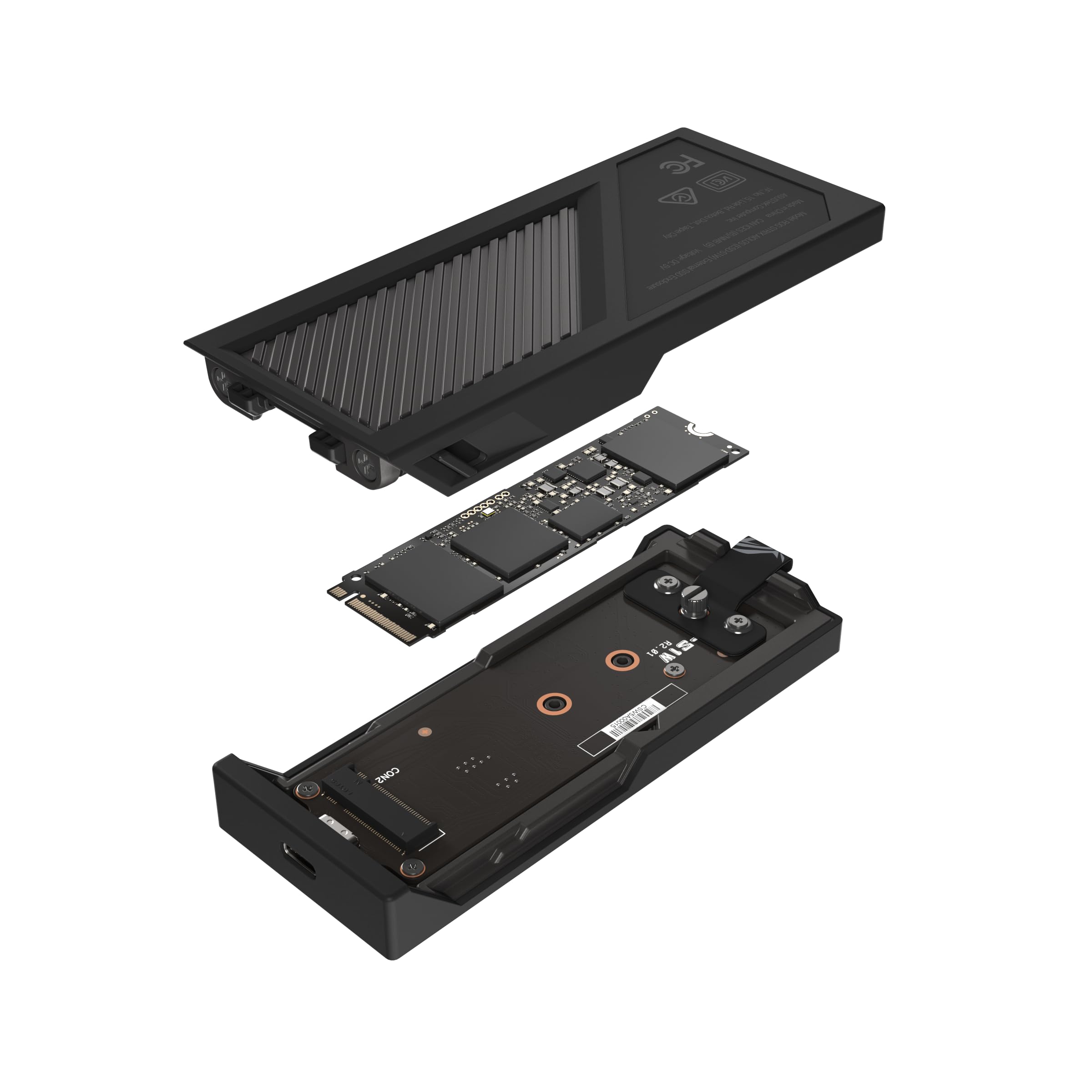 ASUS ROG Strix Aiolos SSD-Geh?use USB-C 3.2 Gen 2x2 20 Gbit/s M.2 NVMe Schwarz