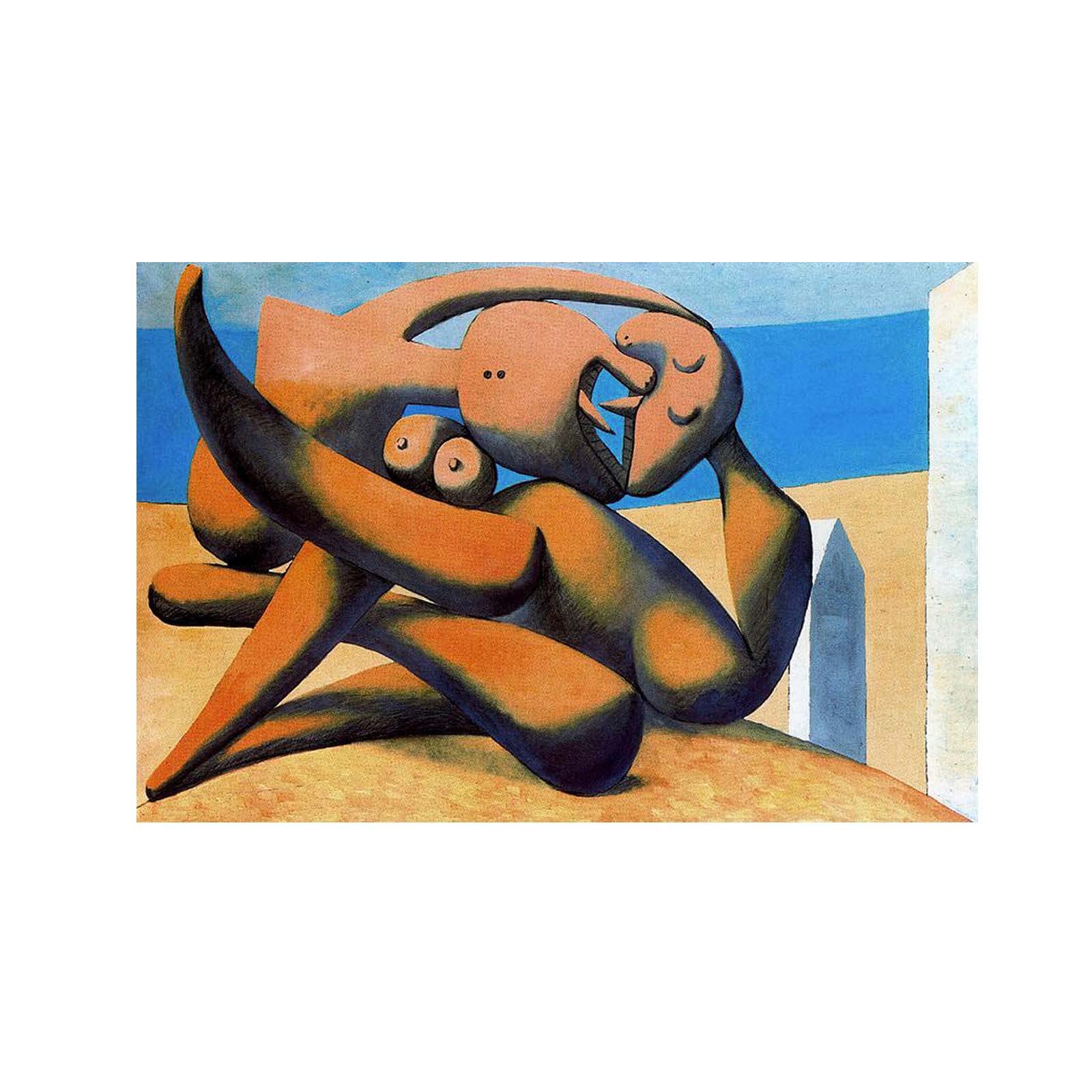Amazon｜パブロ・ピカソ《海辺の人物》複製名画 ポスター飾り絵 油絵画