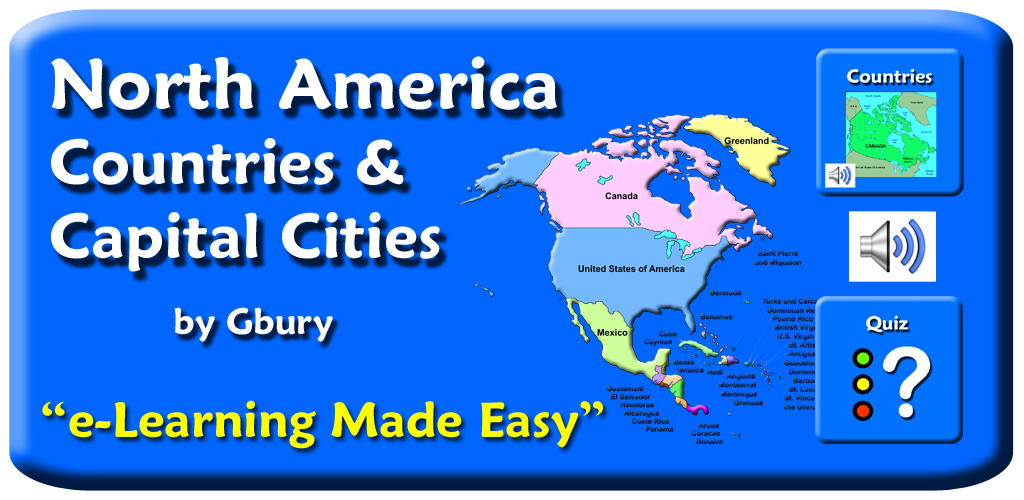Capital Cities Of North American Countries List Of States And