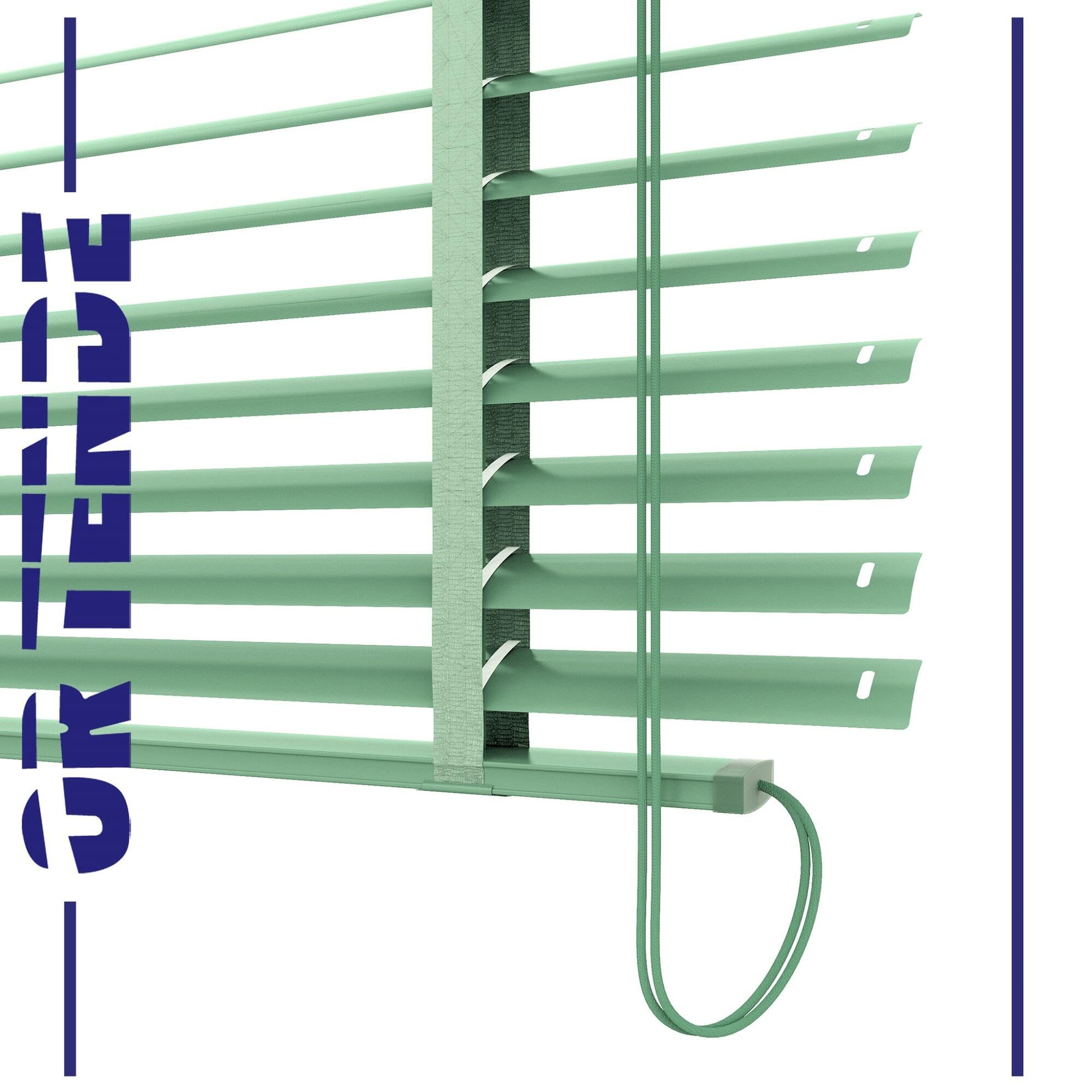 OR TENDE - Tenda Veneziana da 50 mm 260x230 cm Su Misura Personalizzata con Nastro in Plastica per esterno facile montaggio Made in Italy