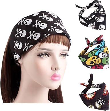Lot De Bandanas Multicolores HEVIBK - 55x55 Cm, Polyester, Unisexe (femme, Homme, Enfants)