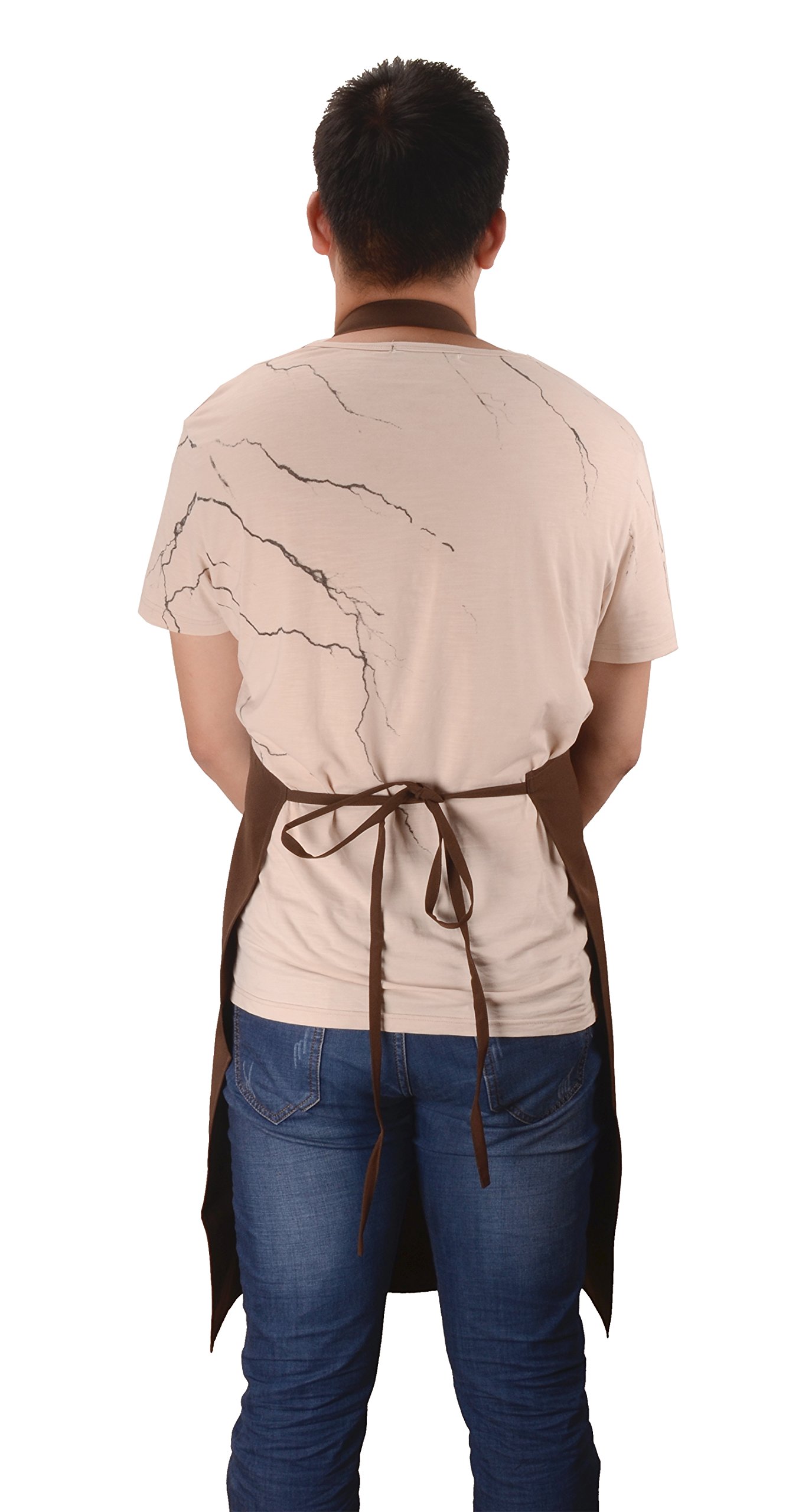 Sew Ur Vida Ajustable fría Impermeable Babero Delantal con 2 Bolsillos, Resistente, fácil de Limpiar, Apto para el hogar Cocina jardín y Restaurante, Unisex