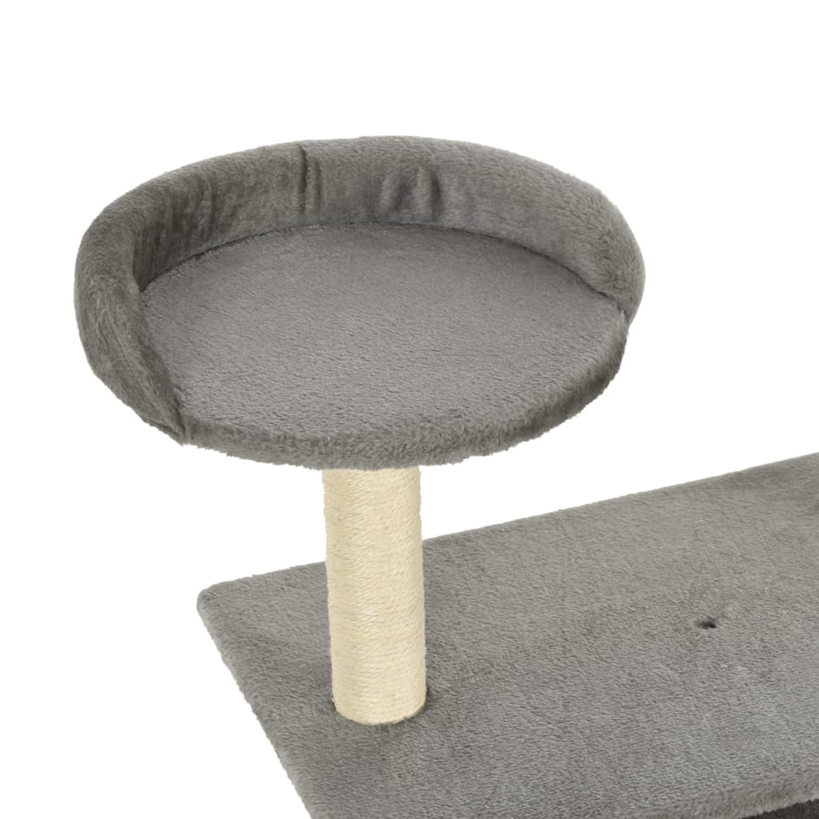 ShGaxin Skrobaczka dla kota z sizalowym drapakem, drzewem dla kotów, akcesoria dla kotów, rozrusznik dla kotów, drapak dla kotów, 95 cm, szary