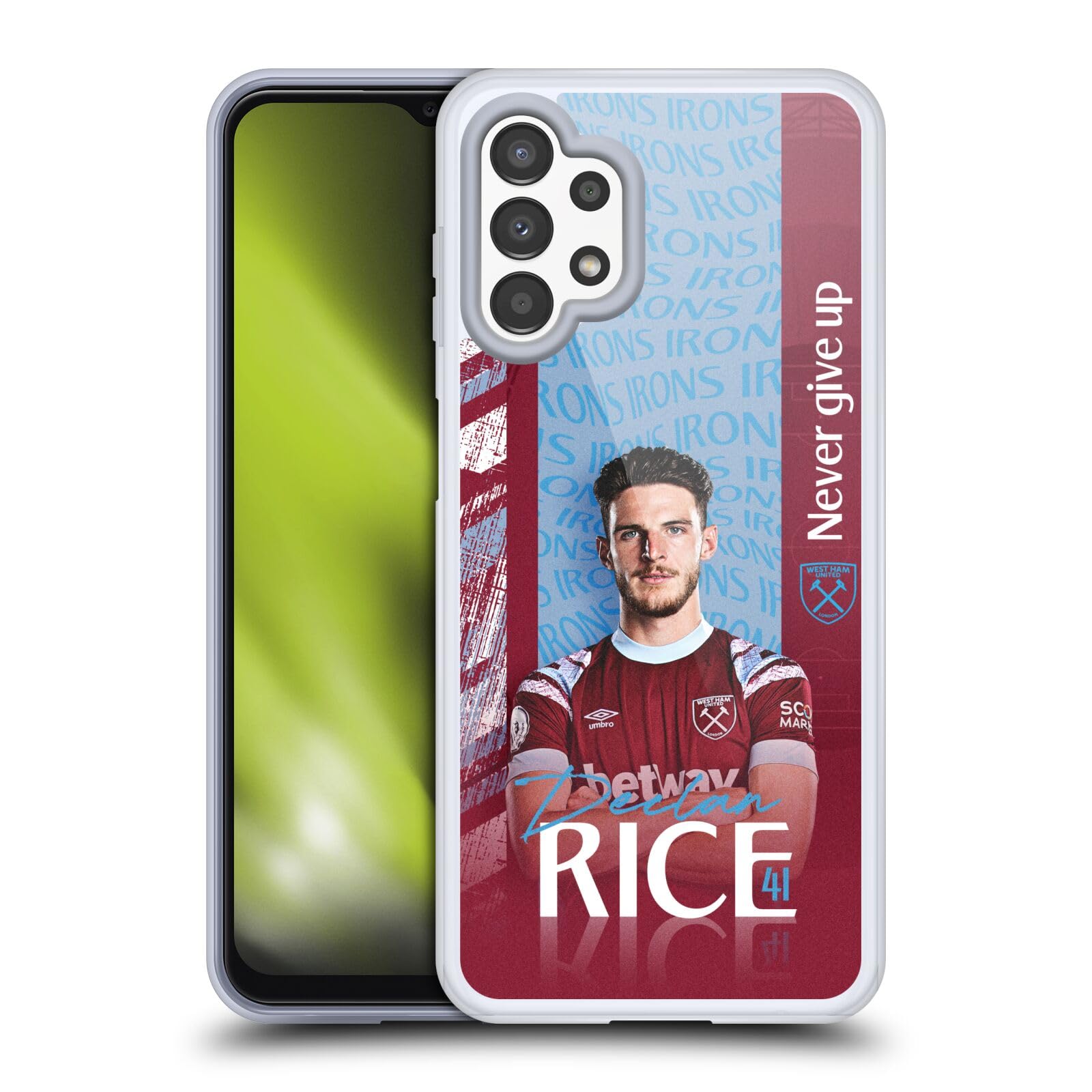 Funda West Ham Galaxy A13 carcasa Declan Rice gel flexible 7