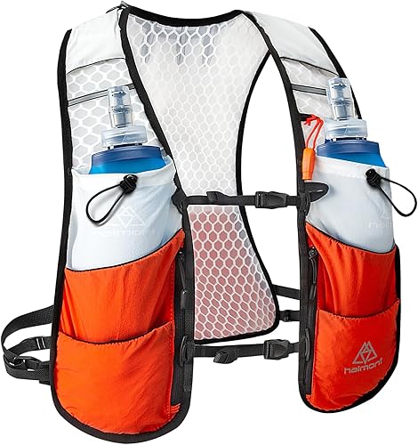 Miniatura 8 de Chaleco de hidratación para correr Haimont, paquete ligero de 5L para mujer y hombre, para correr en senderos Verde,Negro,Azul