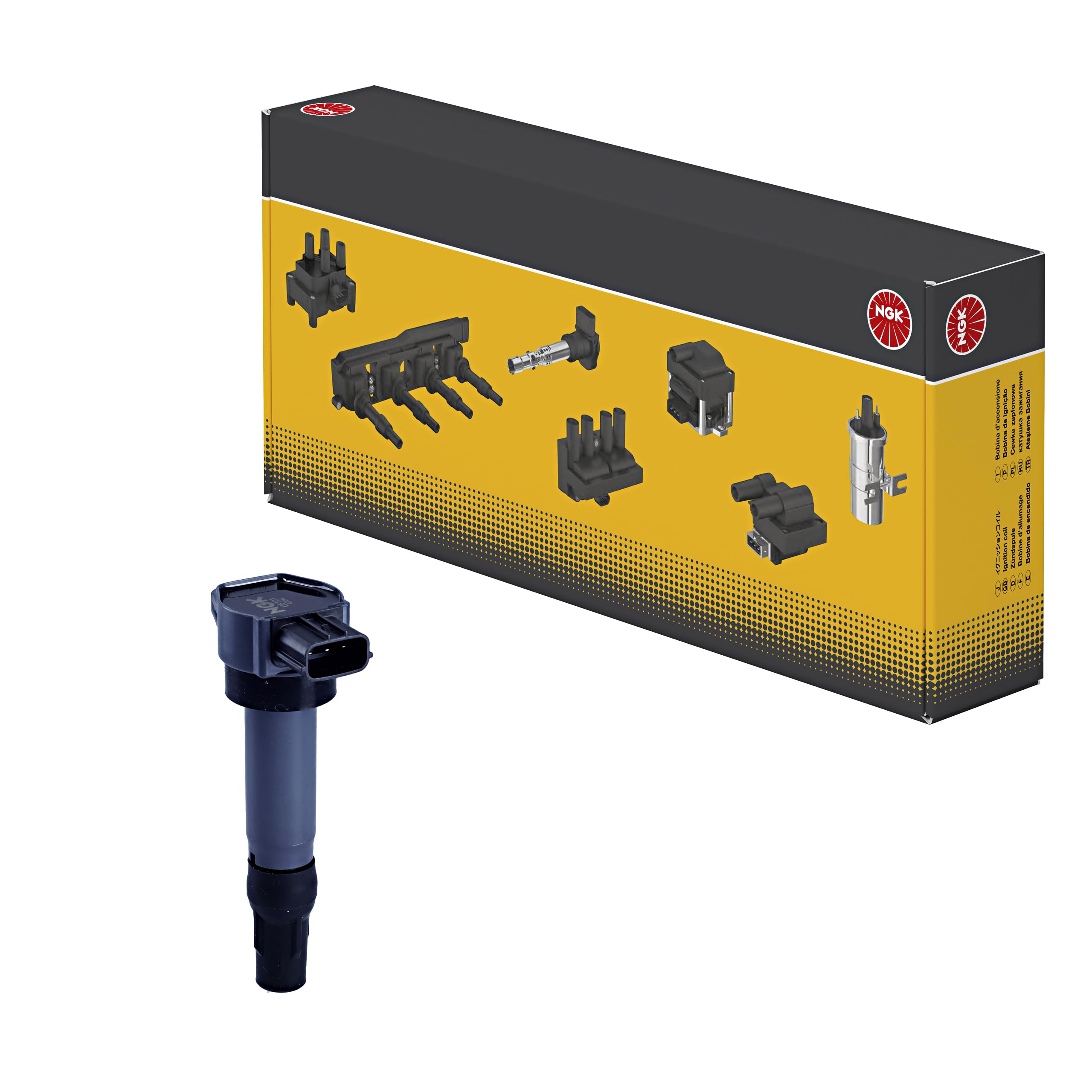 Bobina di accensione NGK | U5101, 48317 | Compatibile con: MITSUBISHI COLT CZC VI Cabriolet, COLT VI, SMART FORFOUR