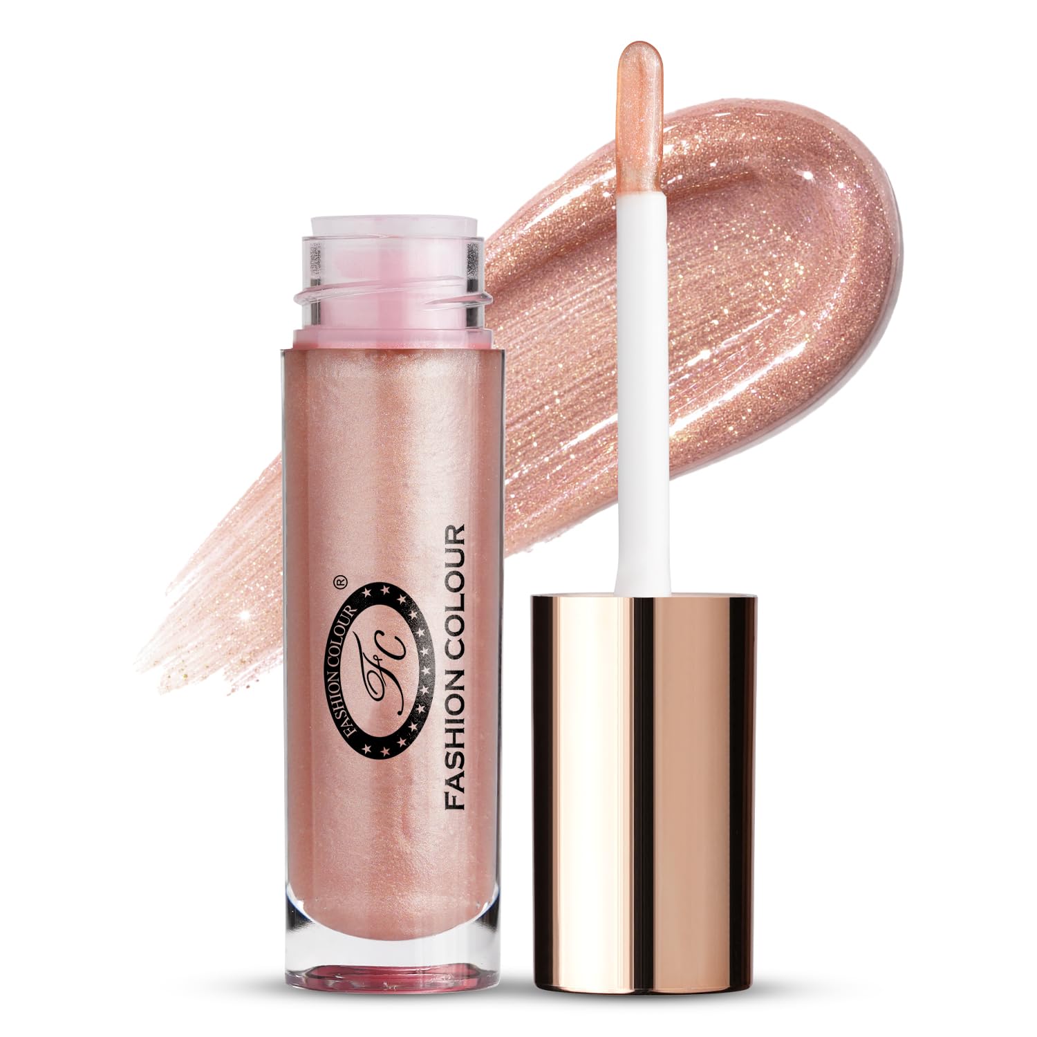 Fashion Colour Glossin Lip Gloss 4.5gm | High-Shine Non-Sticky Lip Gloss | Long-Lasting Hydrating Formula | Gloss for Smooth, Plump & Moisturized Lips (05 Starlight Pink)-image-24