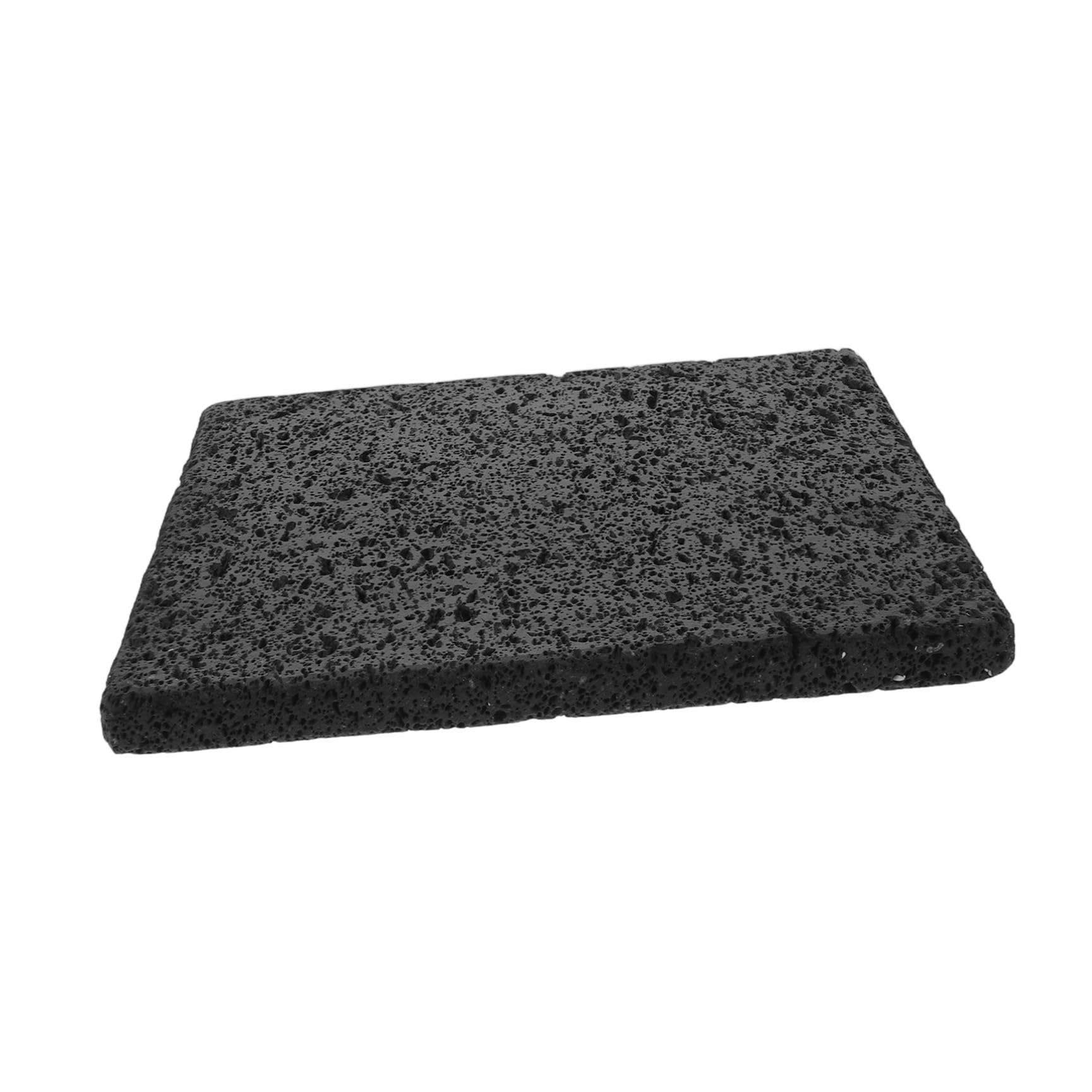 VICASKY Pietra Lavica per Cottura Coreana in Roccia Nero, 20x20x1.5 Cm, Padella per Grigliare senza Fumo per Casa e Cucina Indoor Design Tradizionale