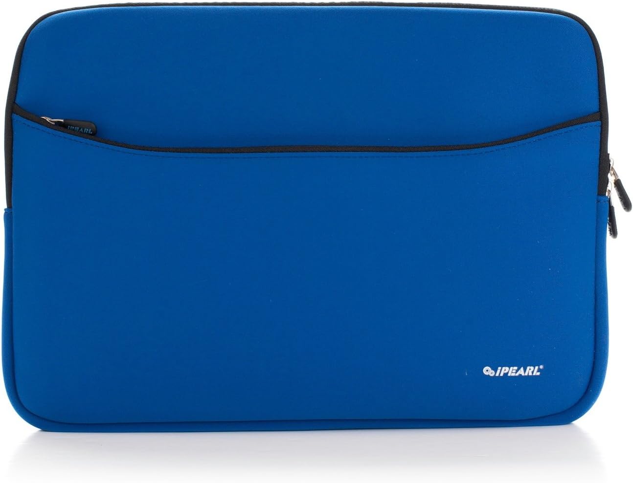 14-inch Soft Neoprene Sleeve Case for MacBook & UltraBook Laptop (Built-in External Pocket) (Blue)