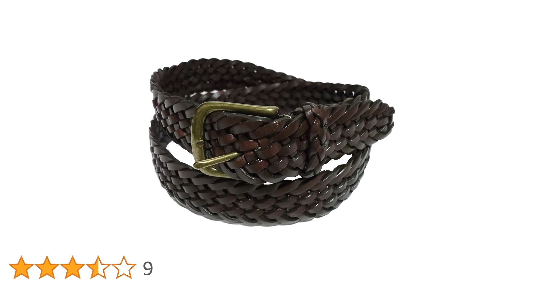 Amazon | [ポロ ラルフローレン] レザーメッシュベルト 本革製 茶