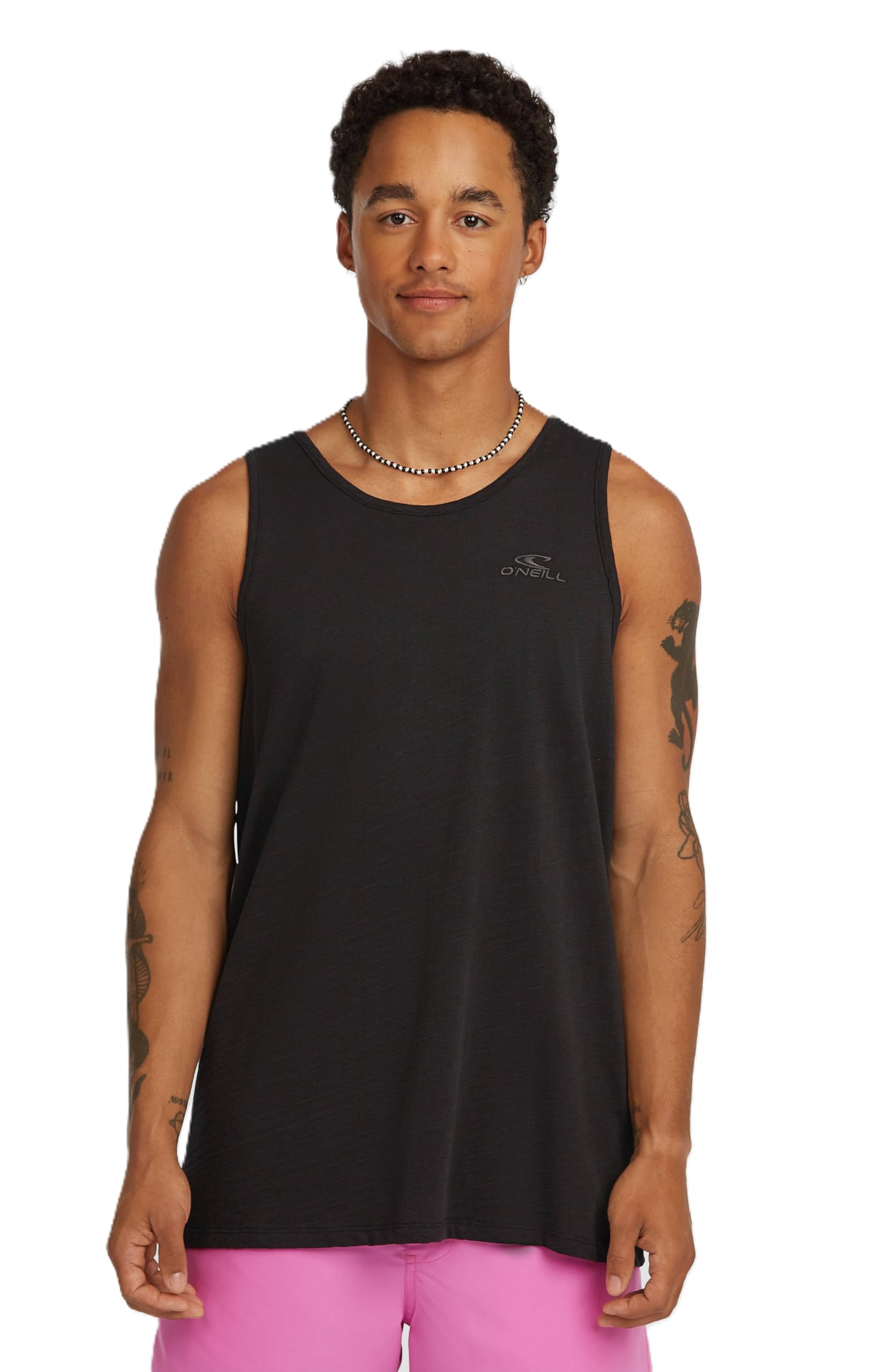 O'neill Men's Black Slub Tank Top Vest Tee T Shirt Medium