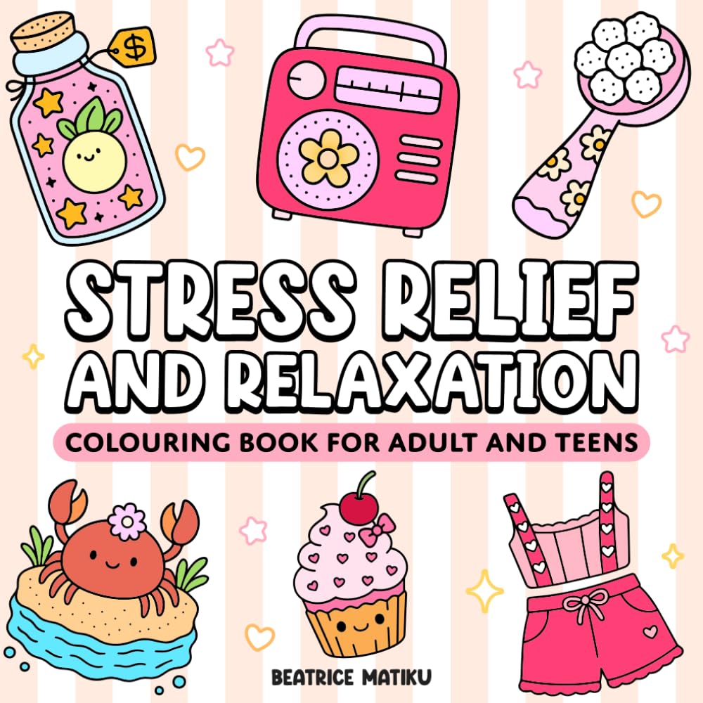 Stress Relief and Relaxation Colouring book For Adult and Teens: Mandalas, Nature Scenes, and Patterns to Help You Unwind and Relax
