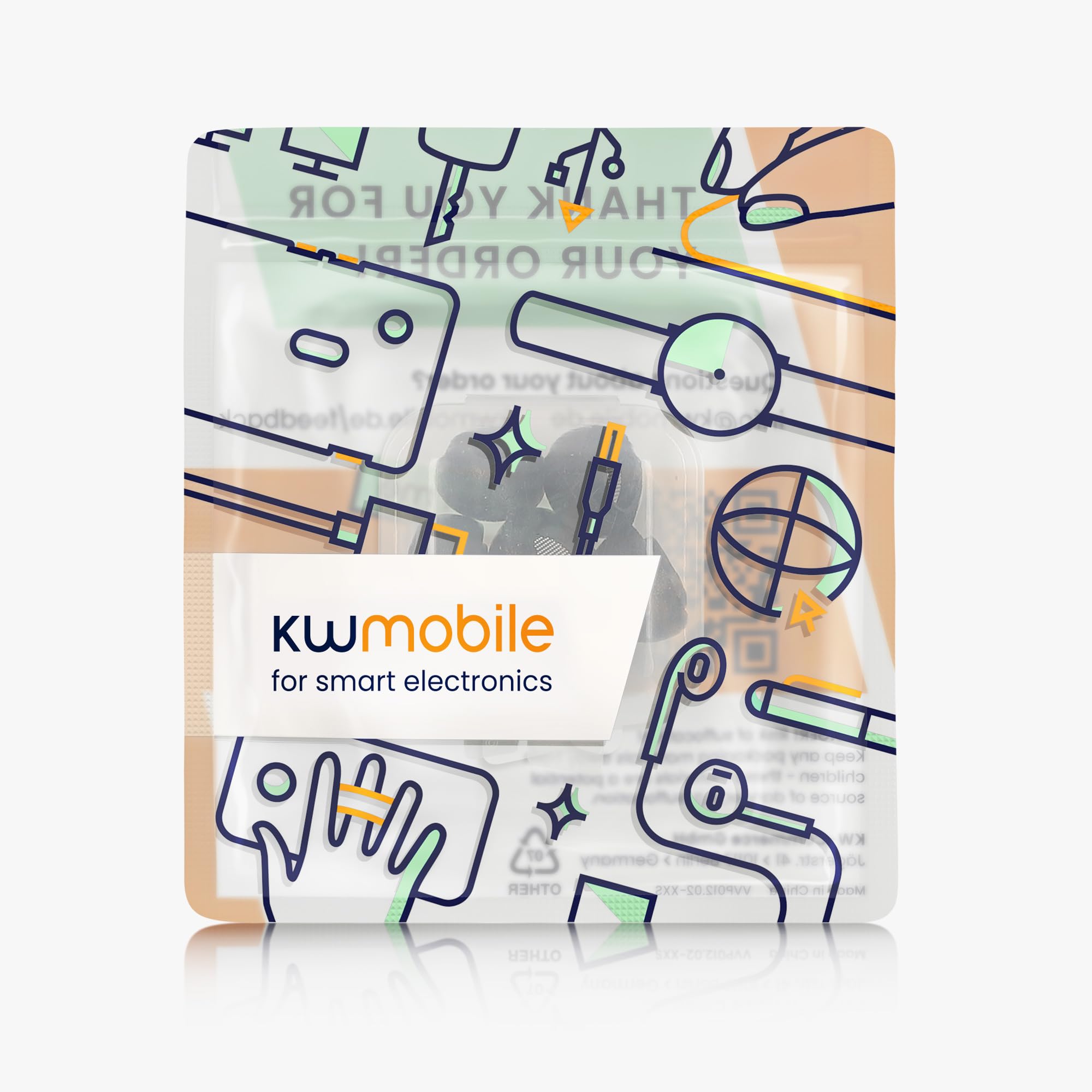kwmobile Zamienne nauszniki kompatybilne z Samsung Galaxy Buds 3 Pro - zestaw 6 sztuk - nauszniki z pianki pamięci - czarne