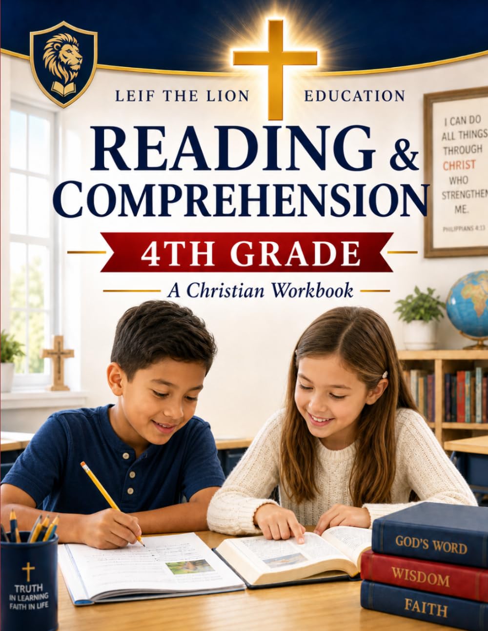 Reading and Comprehension 4th Grade: A Christian Homeschool Workbook (Grades 3rd - 12th Christian Homeschool Workbooks: Reading and Comprehension)