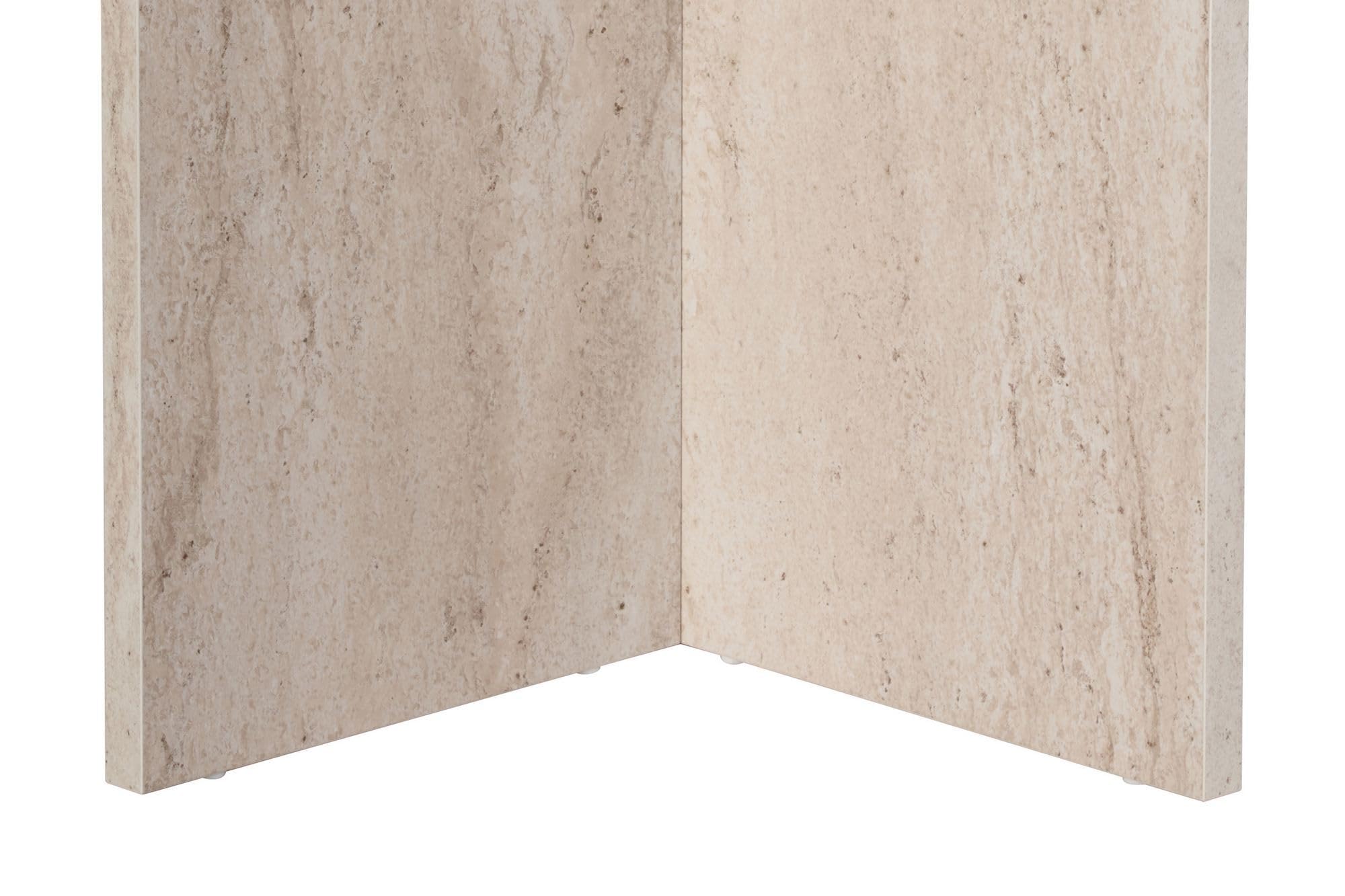 Eleganter Esstisch, Travertine-Farbe, 180 x 75 x 89,5 cm | 100% melaminbeschichtete Spanplatte, 25 mm Stärke | perfekt für Moderne Essbereiche