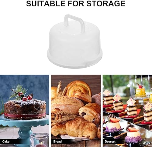 Miniatura 3 de Luxshiny Caja de pastel reutilizable portátil hermética para almacenamiento y transporte para panaderías, hogares y eventos al aire libre, diseño