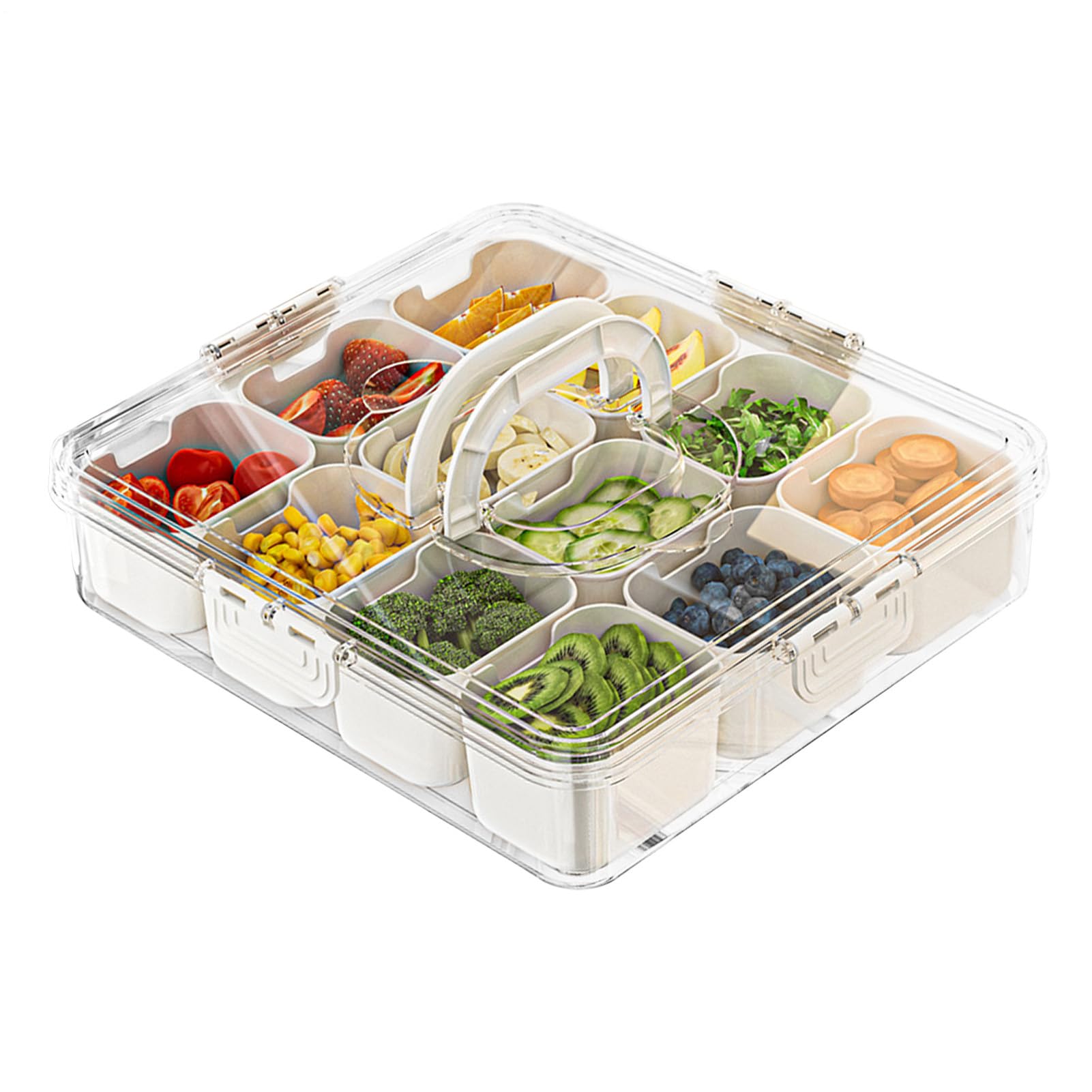 Plateau de service divisé avec couvercle robuste et design épuré
