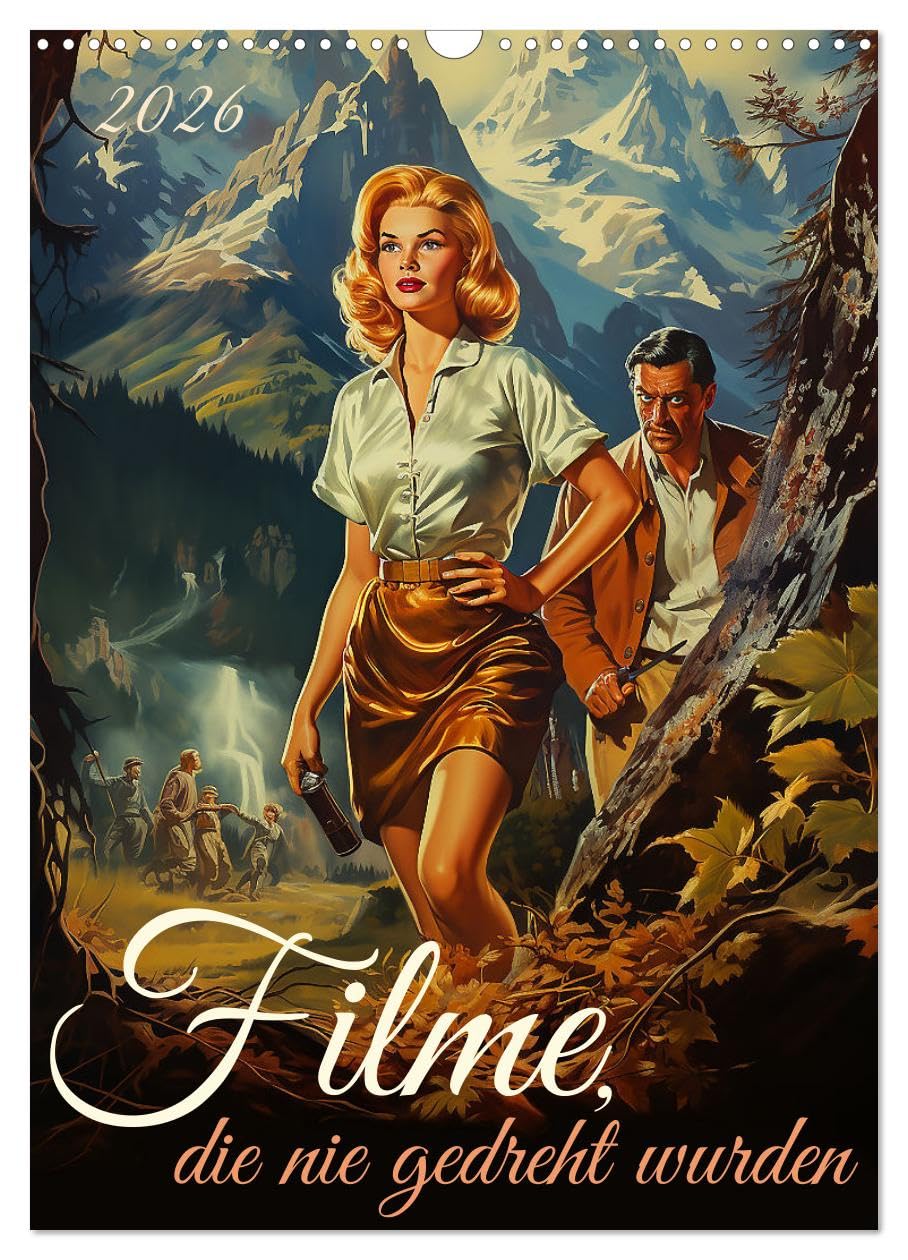 Movies that were never made UK-Version (Wall Calendar 2026 DIN A3 Portrait), CALVENDO 12 Month Wall Calendar — image 1