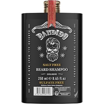 Bandido Beard Shampoo 250 ml - Beard Shampoo &amp; Beard Wash for Men - Beard Care Men, Beard Conditioner, Beard Soap for Daily C