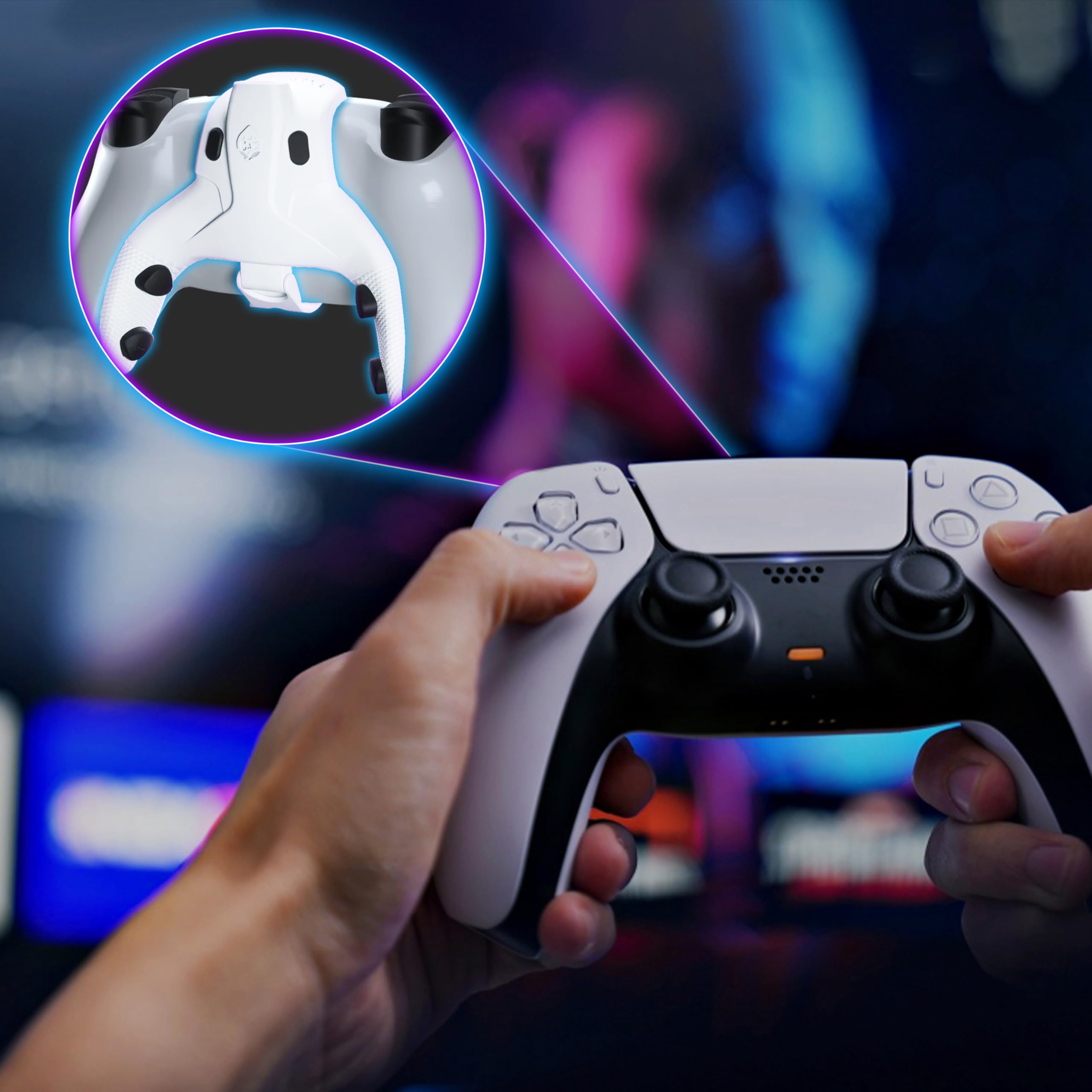 Collective Minds Strike Pack Horizon Vista pour PS5 | 4 Boutons Arrière | Pack MOD via Application | MODs Optimisés pour le Jeu | Connexion USB Filaire | Compatible Manette PS5 DualSense & PC